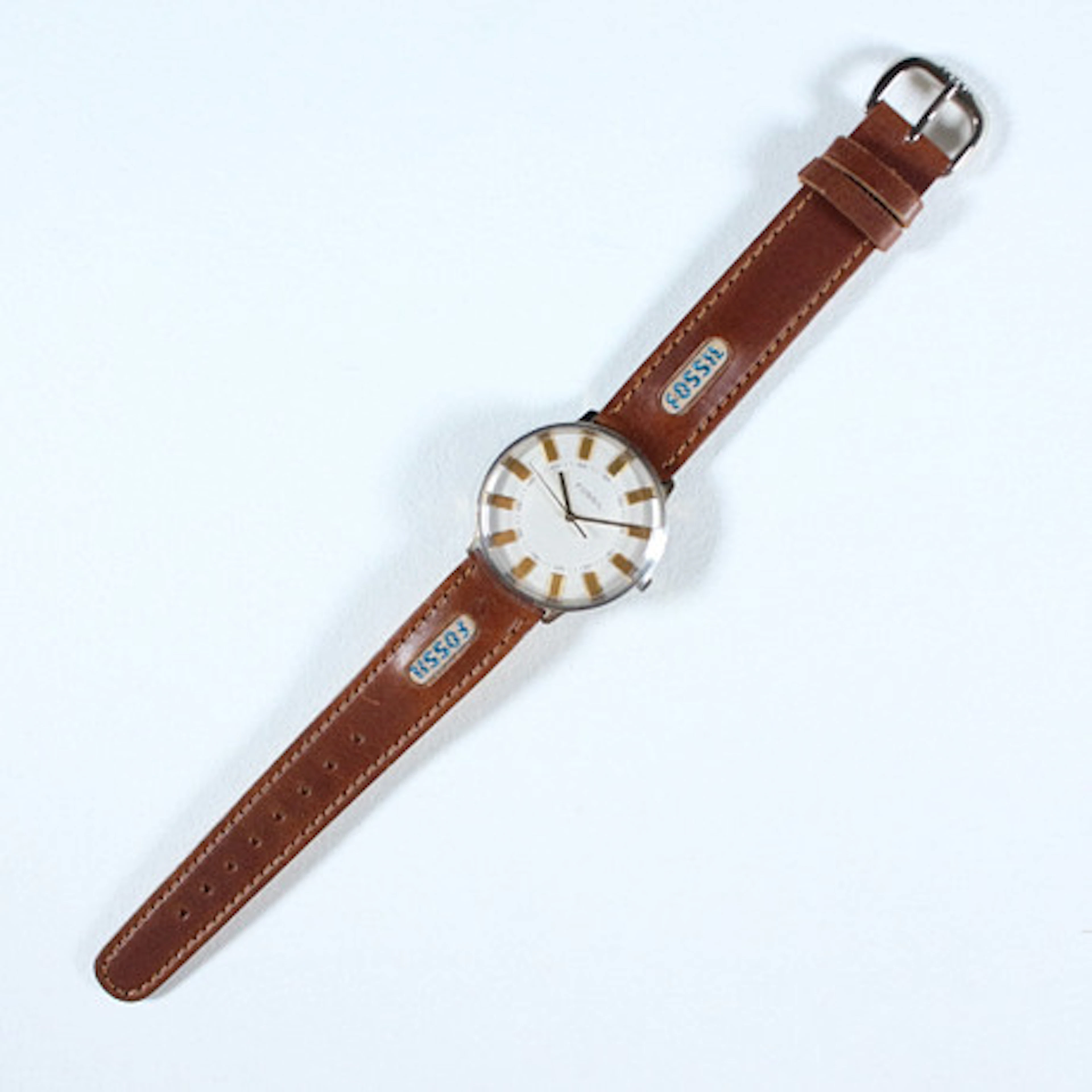 FOSSIL. klocka 'JR 7507', läderband.