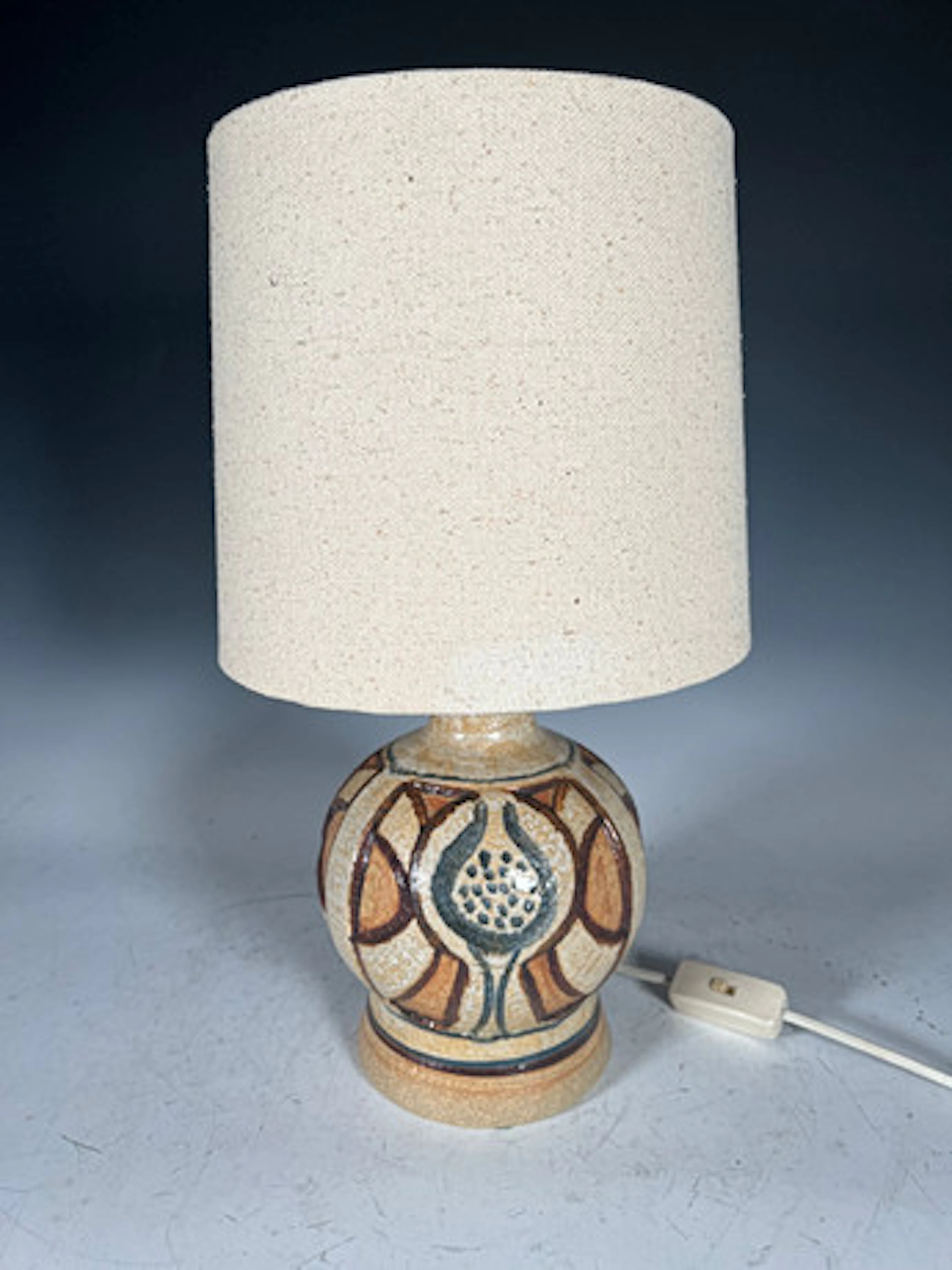 Vintage bordslampa i keramik, Bornholm Sto…