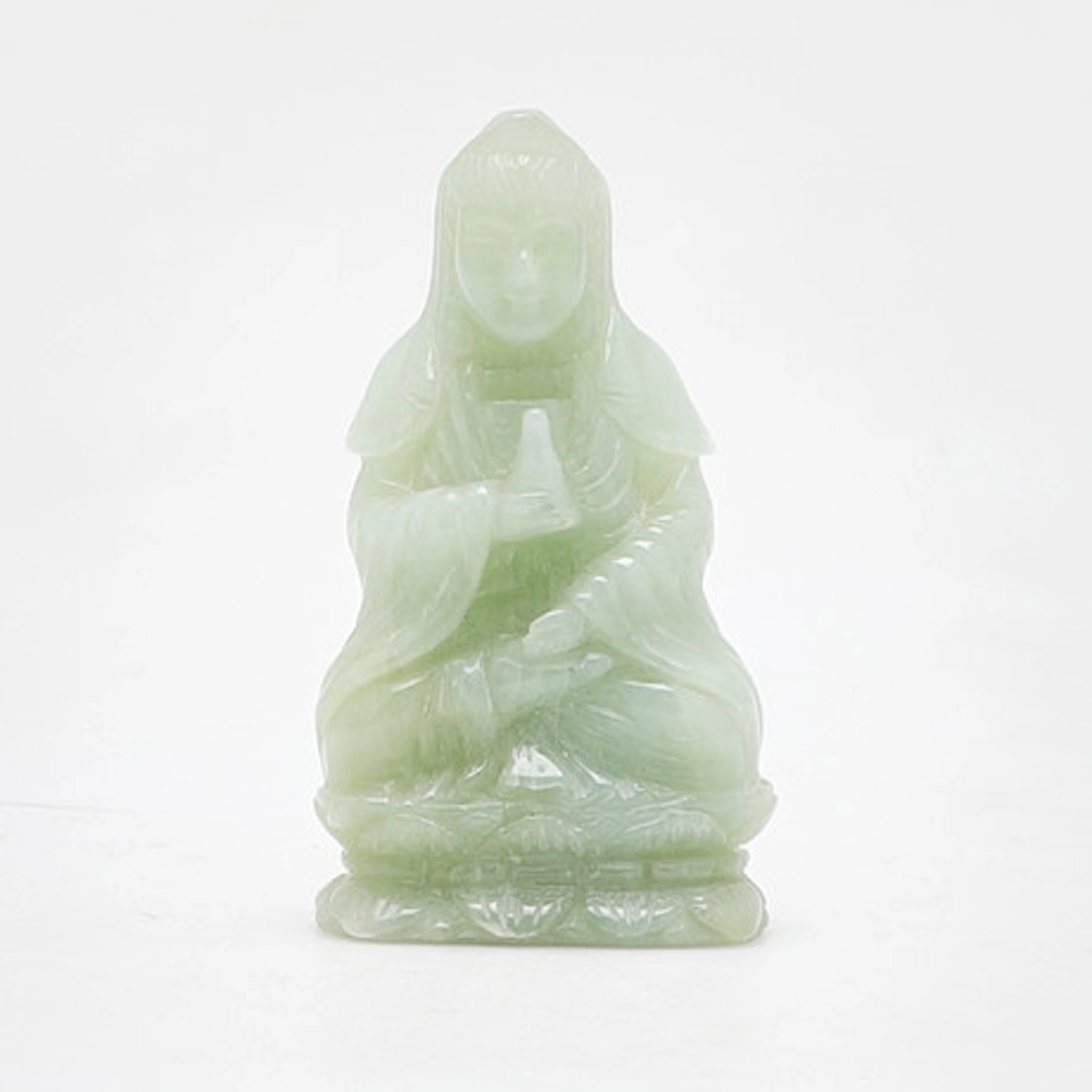 Skulptur/figur, Guanyin, Jade, Kina.