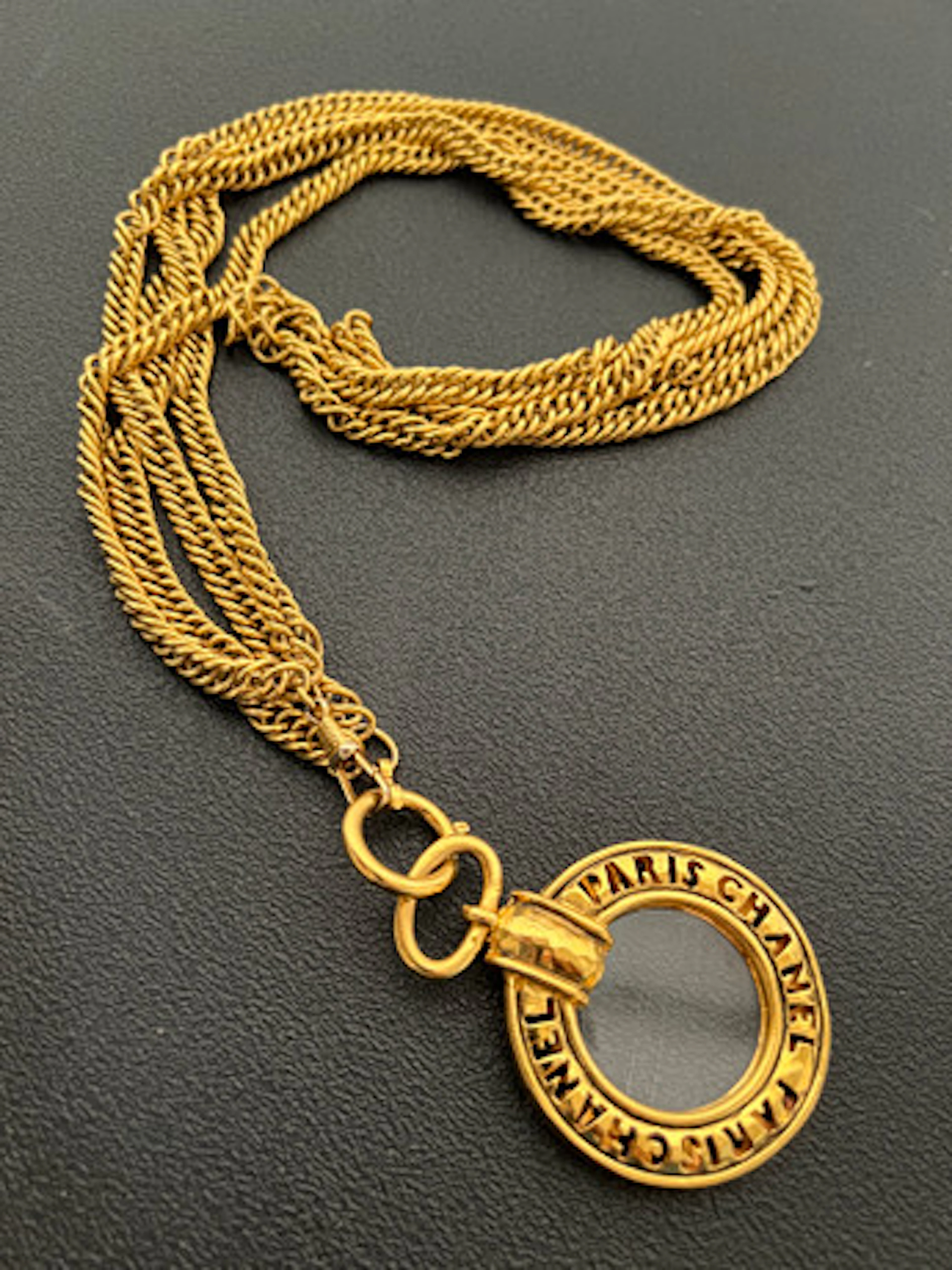 CHANEL, vintage monokel halsband, 1980-tal.