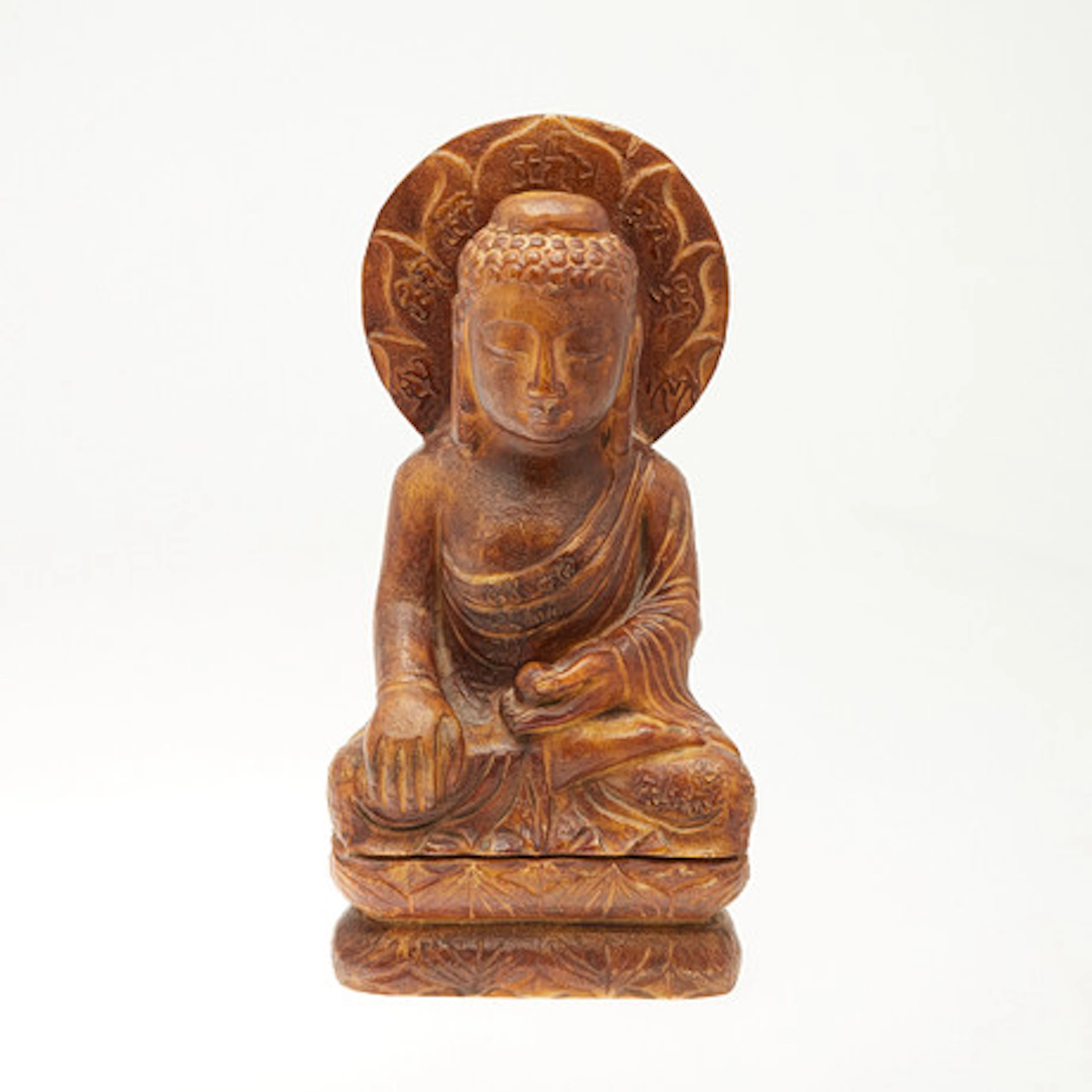 Skulptur/figur, Buddha, Sten.