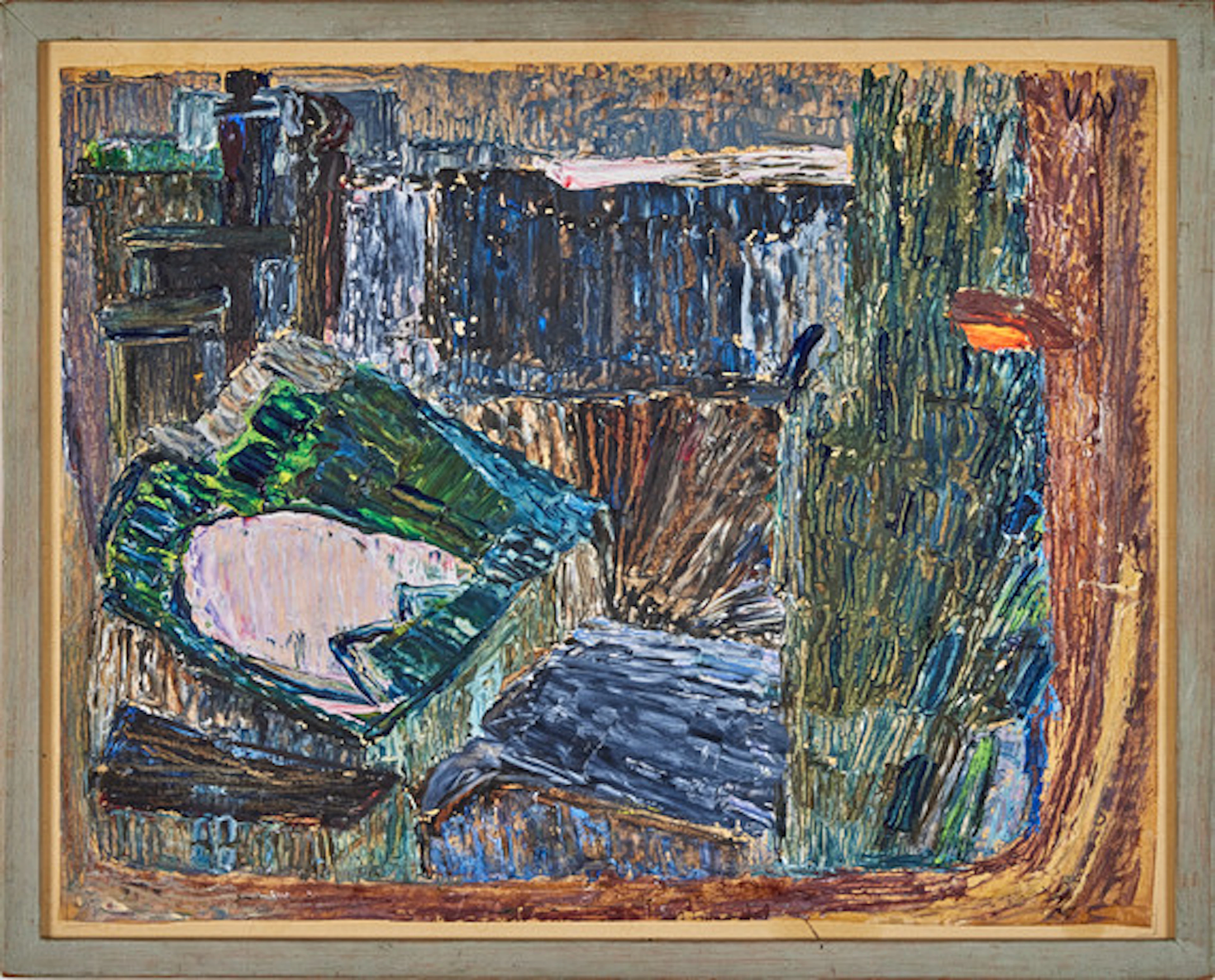 VERA NILSSON. Snöfläck II, olja på smörpap…
