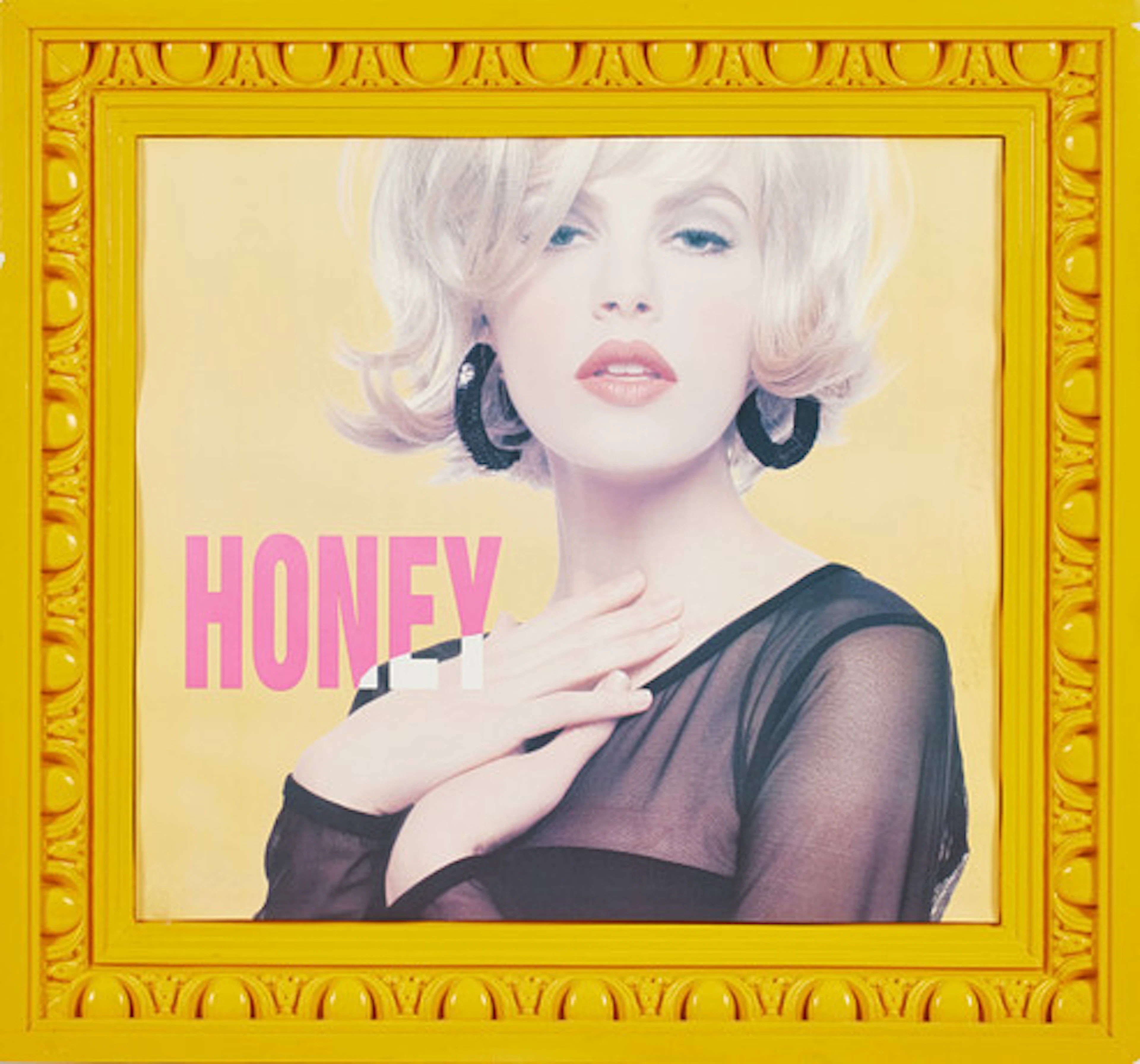 DAN WOLGERS. Honey, blandteknik, 72 x 78 c…