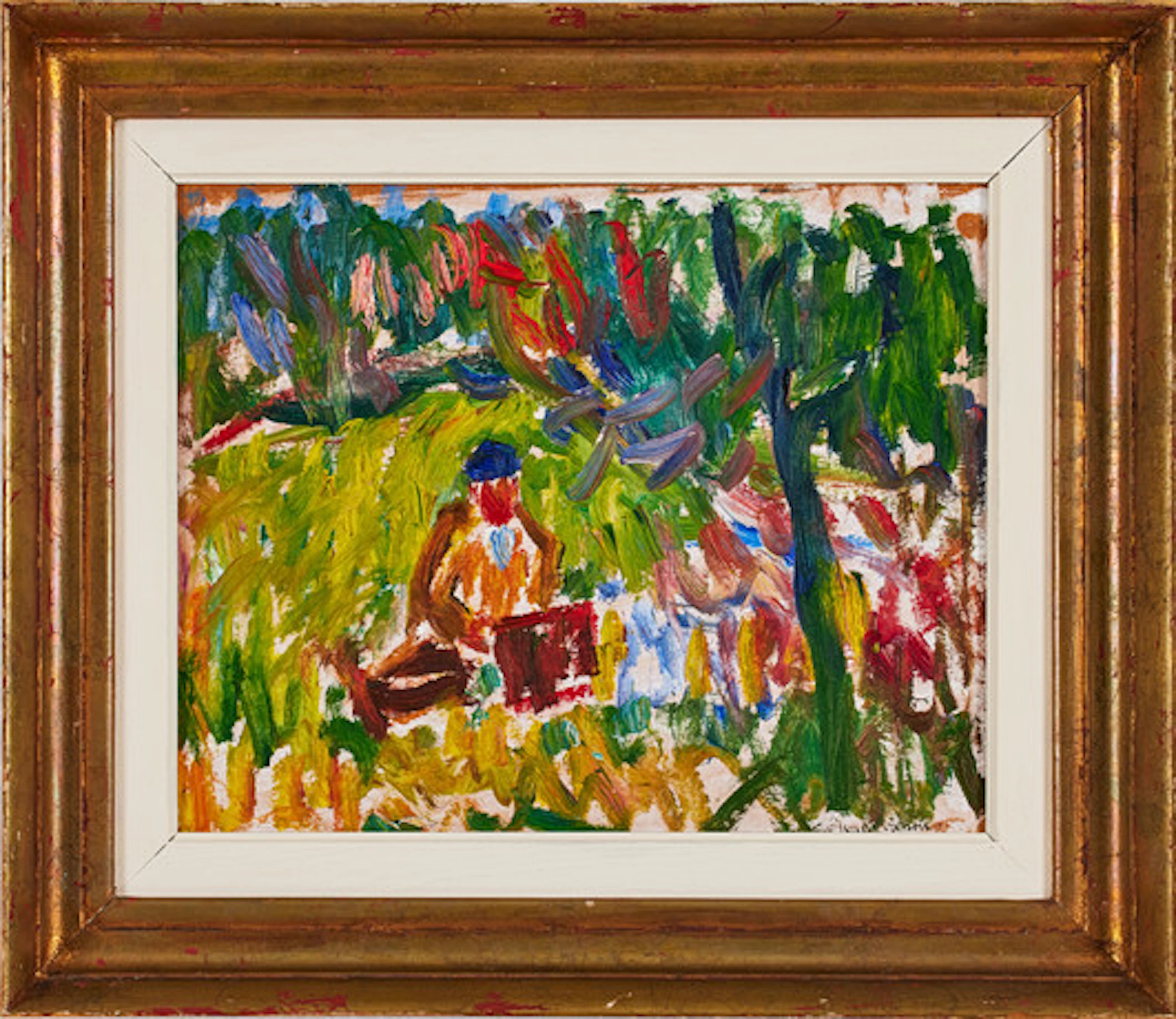 IVAN IVARSON. Målaren, olja på pannå, 25 x…