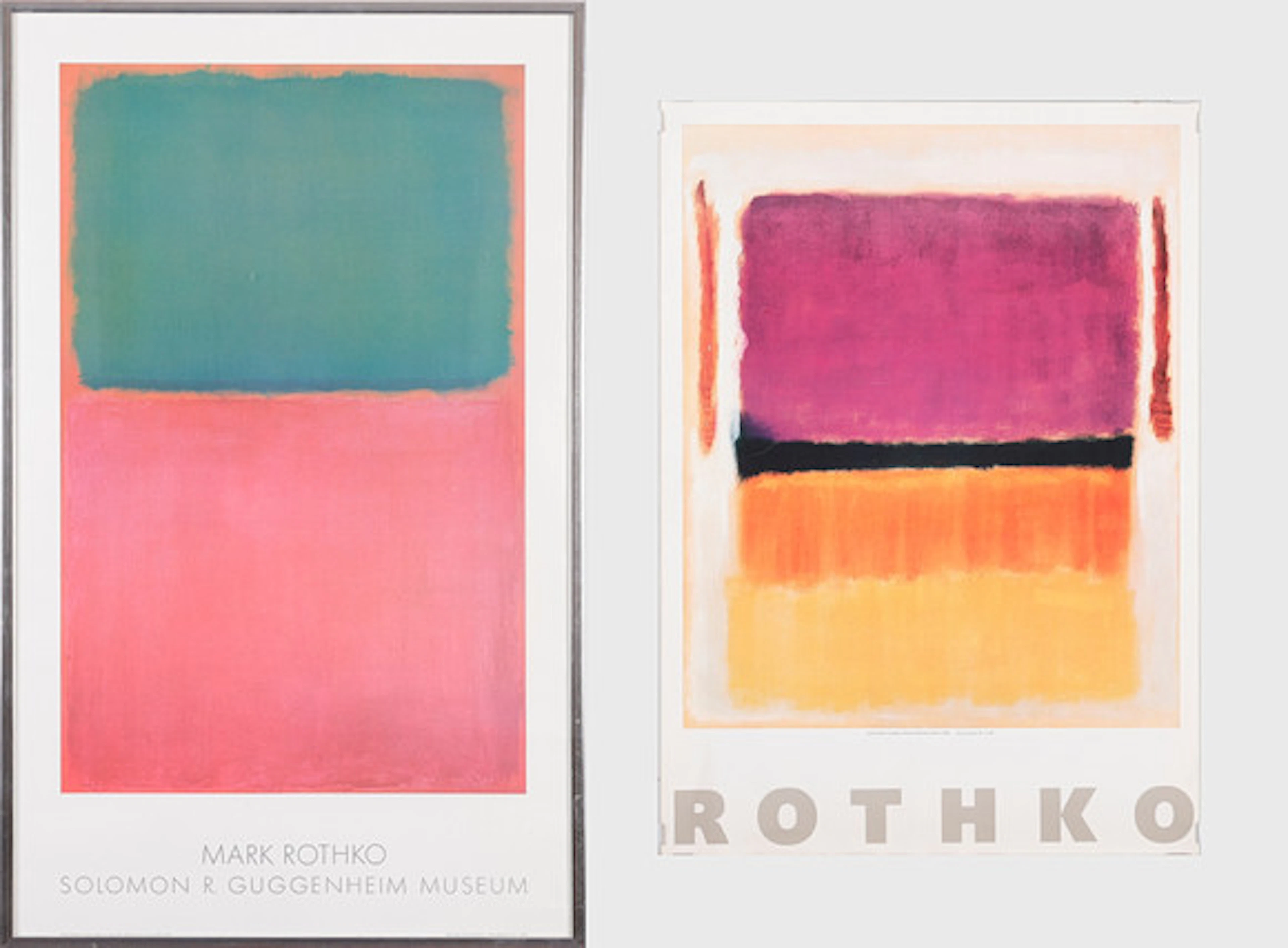 MARK ROTHKO. Utställningsaffischer, 2 st, …