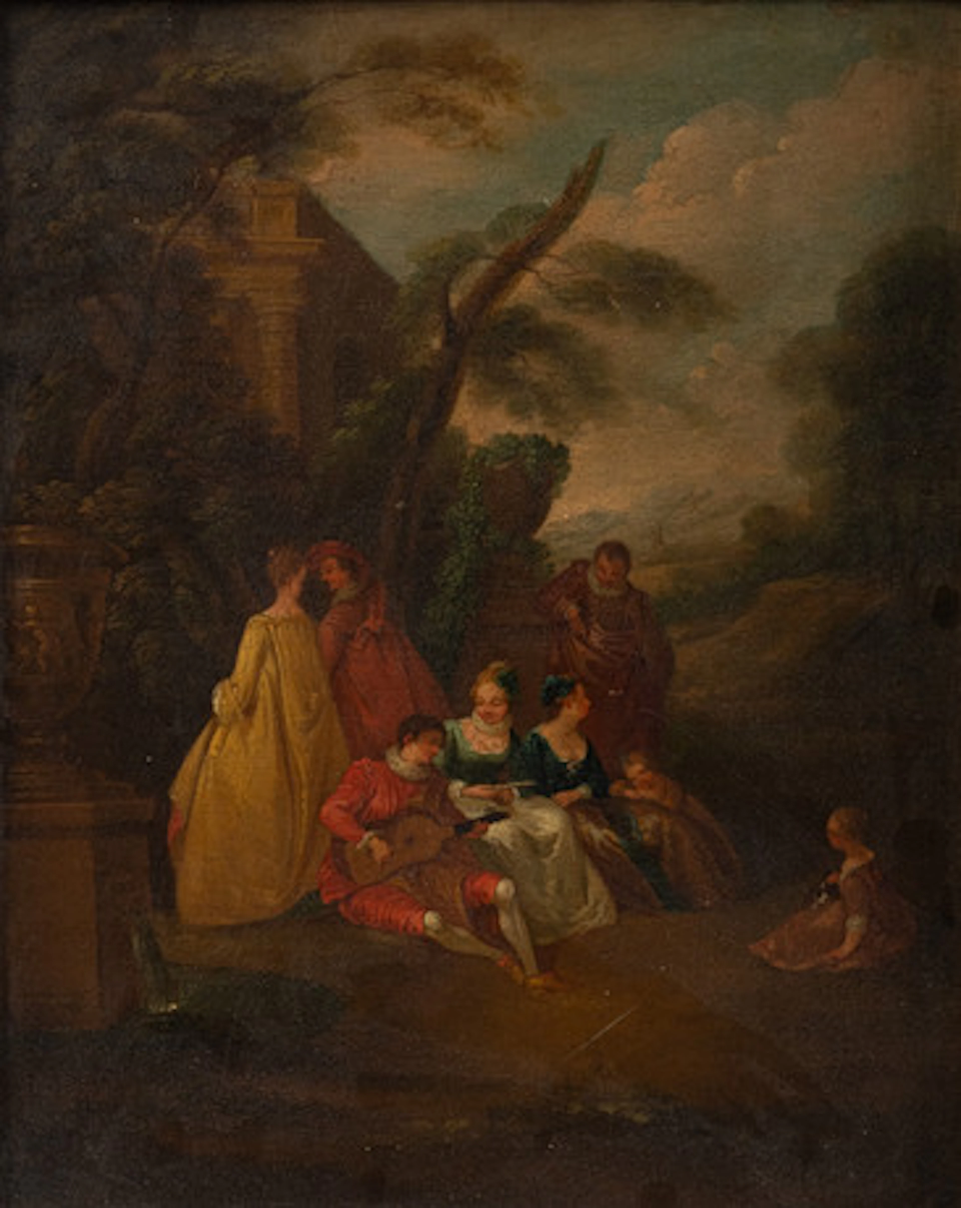NACH ANTOINE WATTEAU. Fina samhället på la…