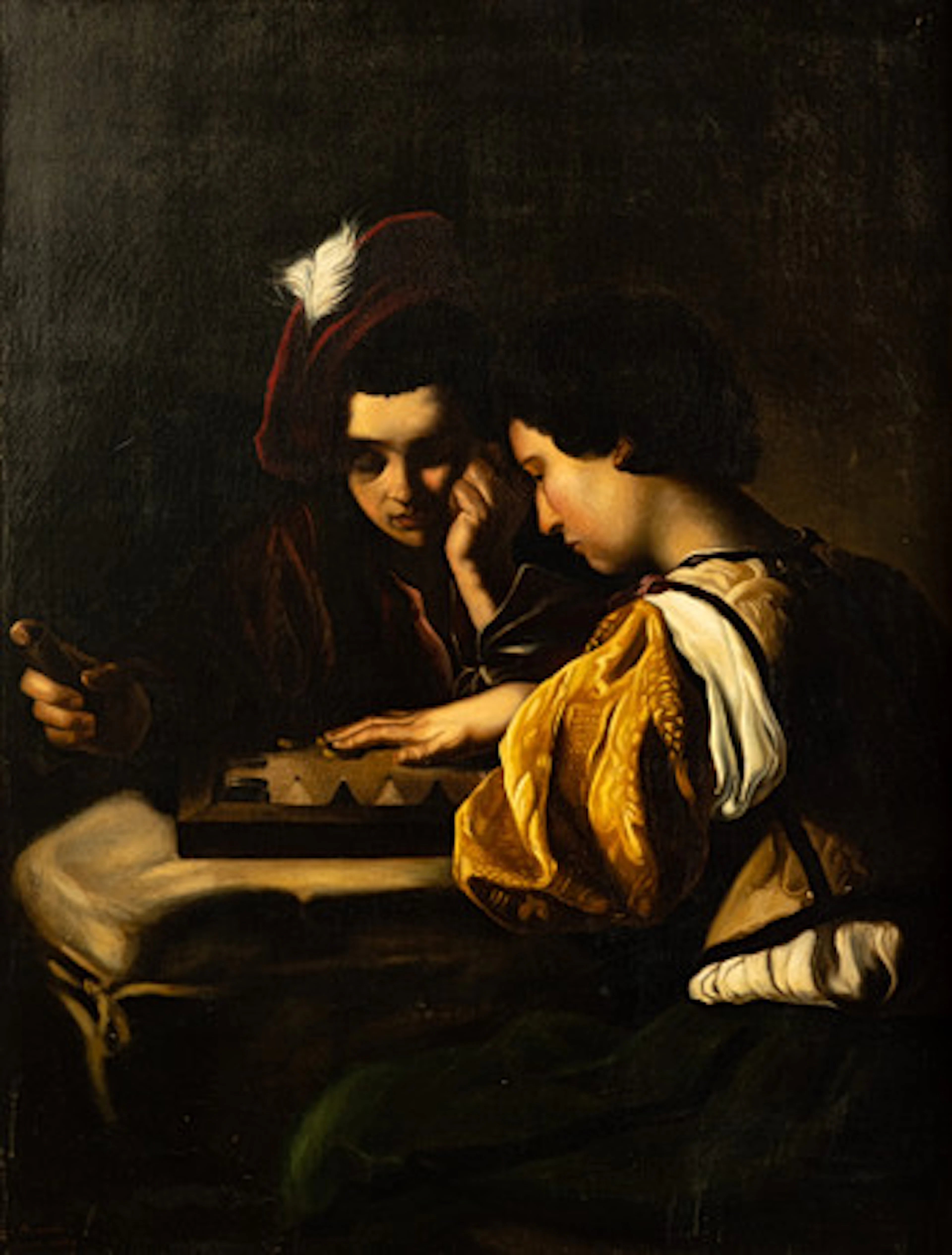 CARAVAGGIO, NACH. Tric Trac spelare.