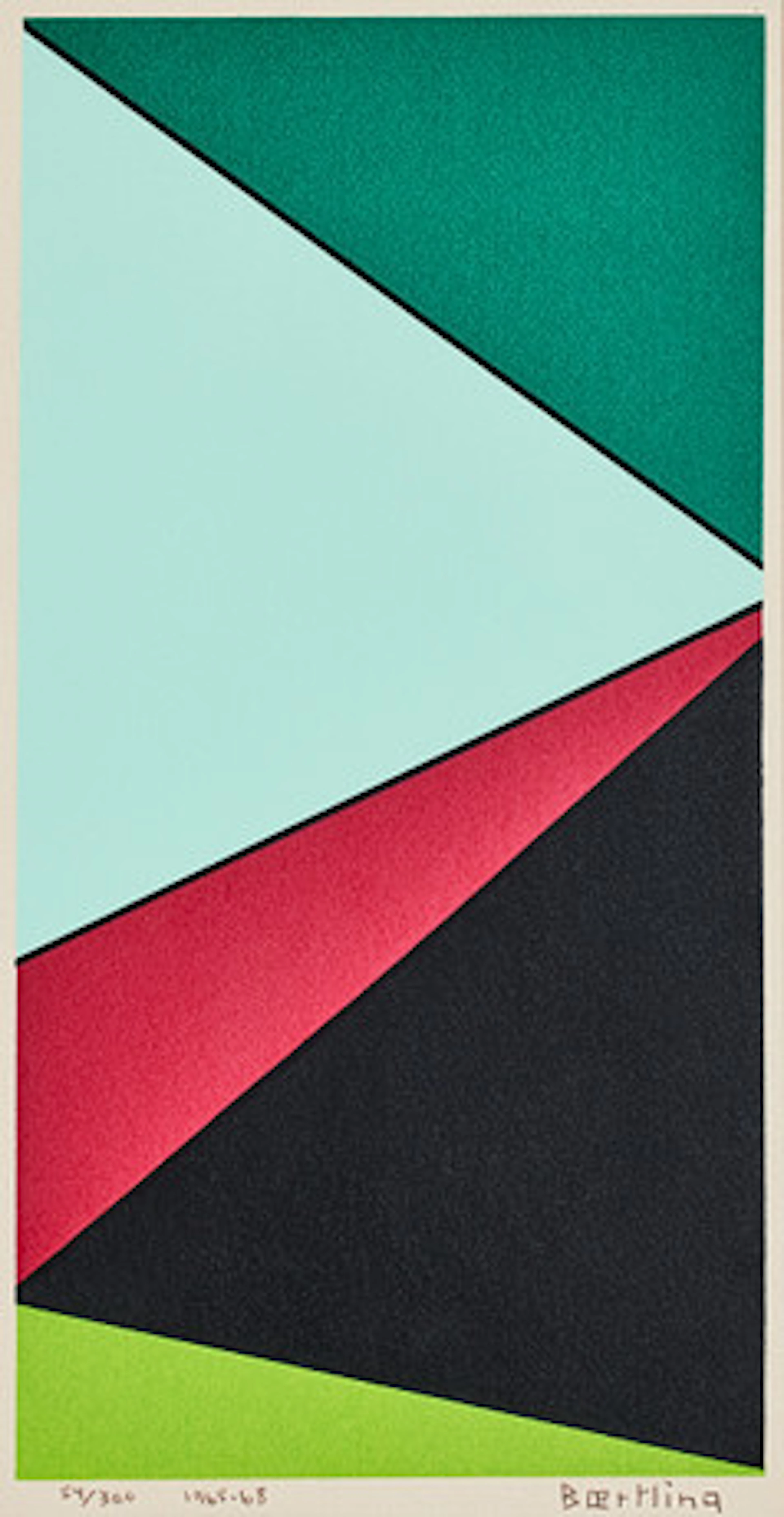 OLLE BAERTLING. "Reh", färgserigrafi, 1968…