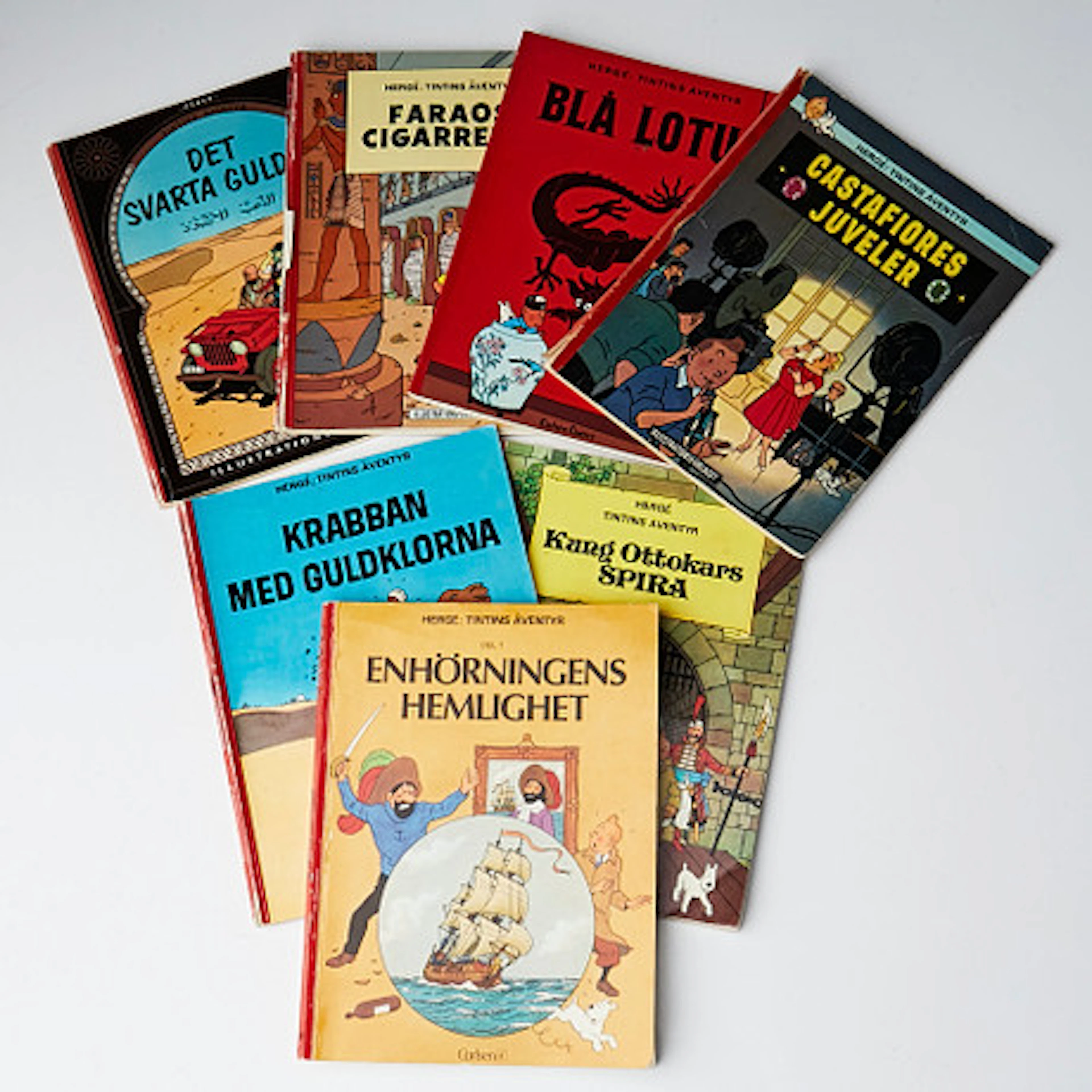 TINTIN, 7 st seriealbum.