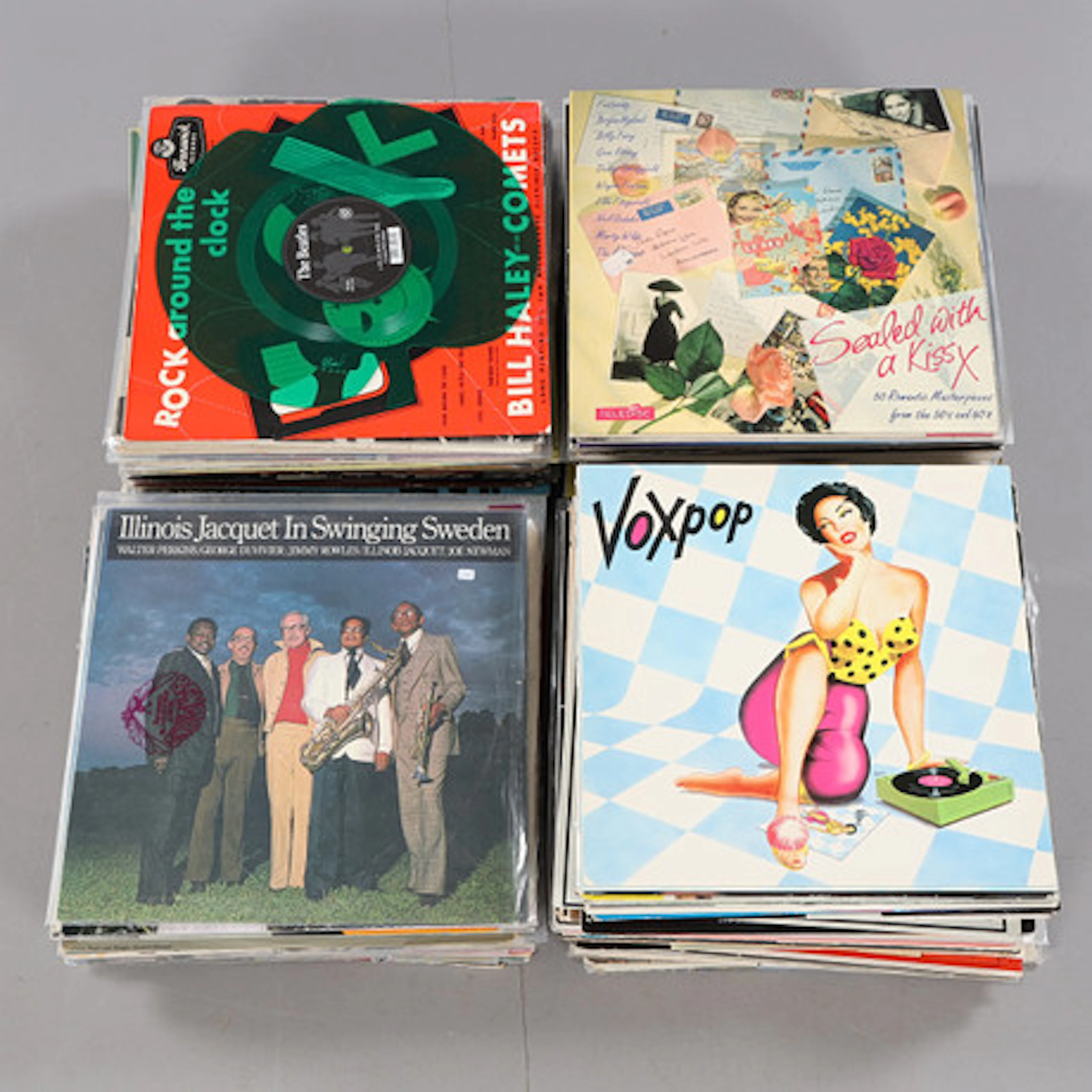 SAMLING VINYLSKIVOR,ca 140 stycken, bl,a J…