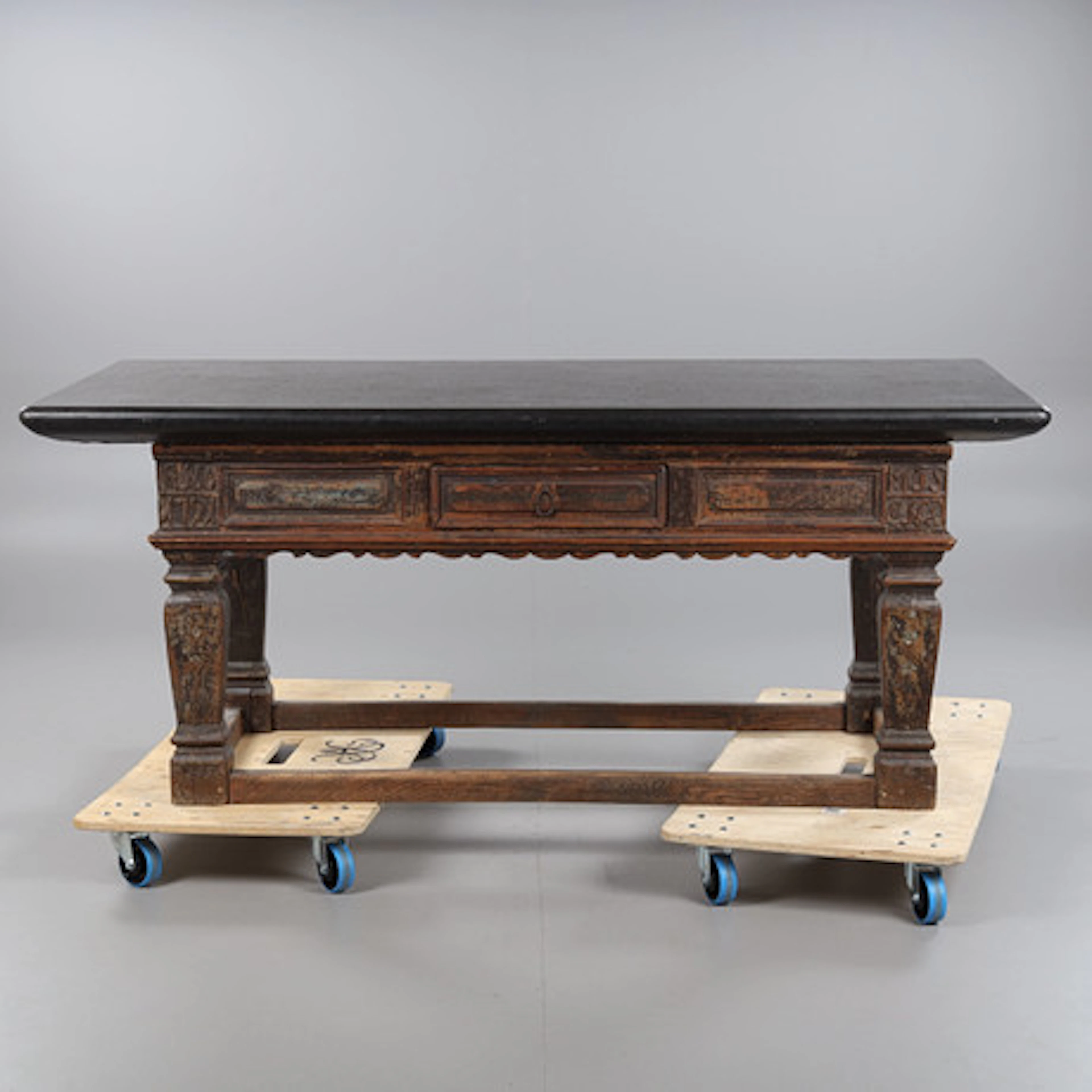BORD, med stenskiva, Ano 1791.