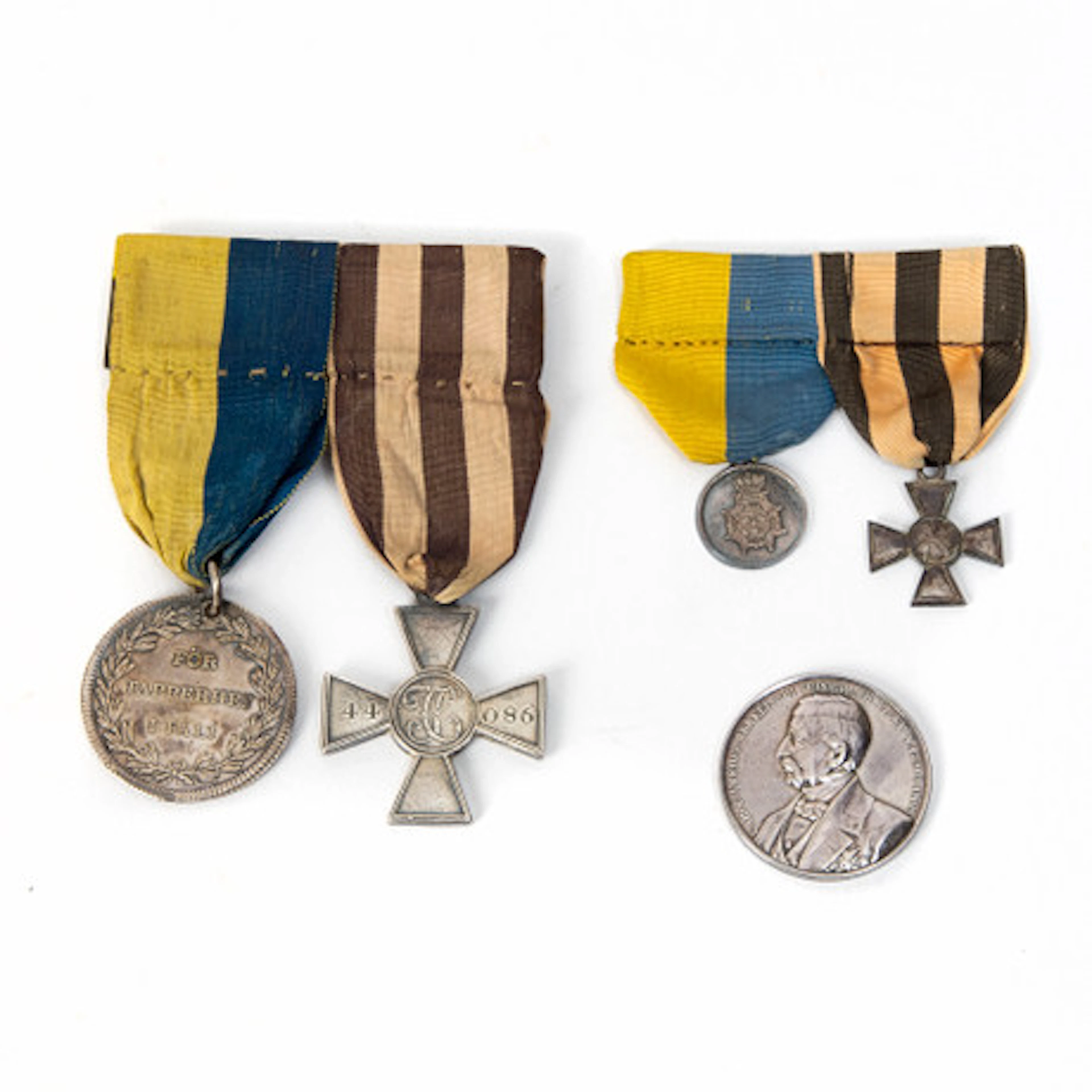 MEDALJER, 3 stycken 1800-tal.