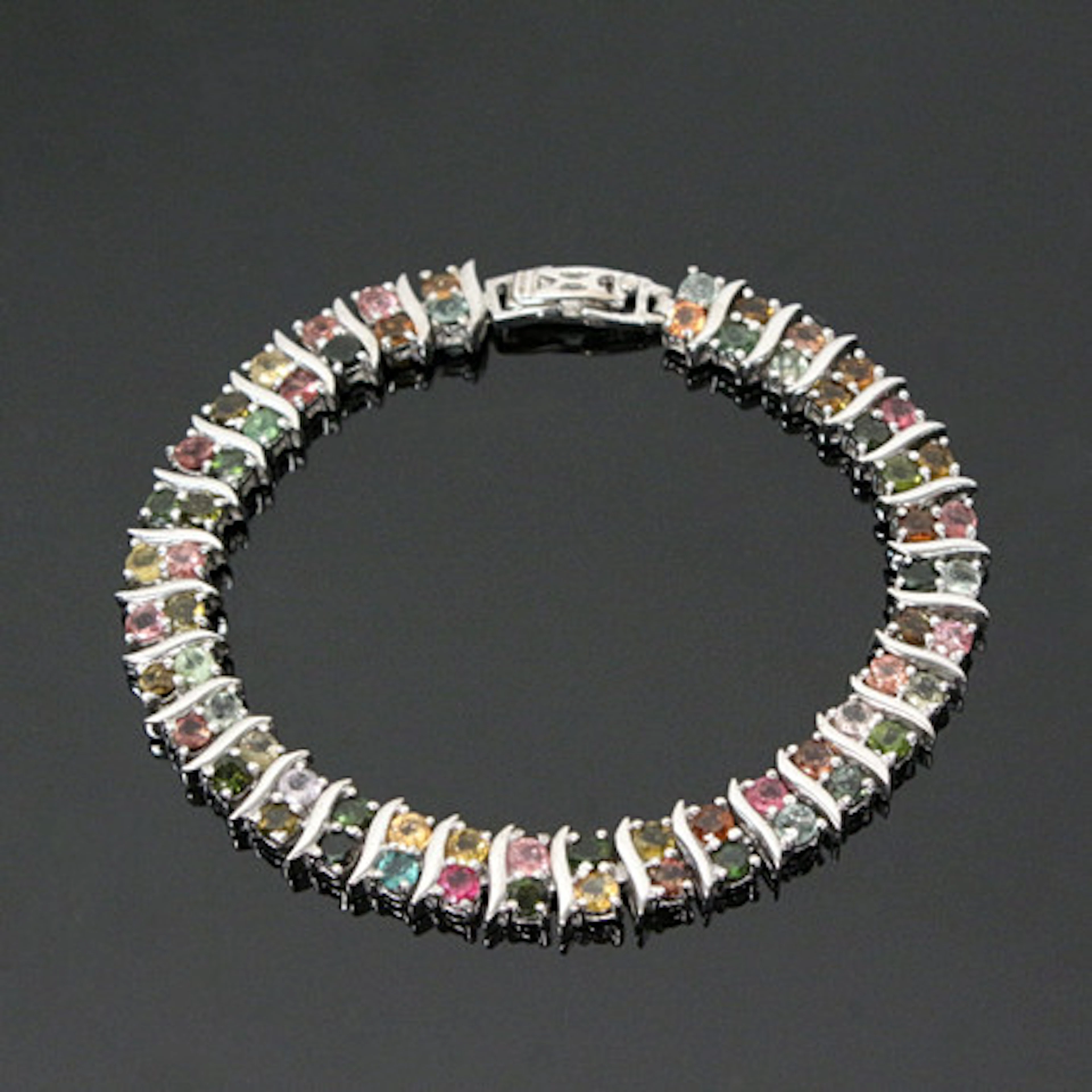 Dubbel rad turmalin armband.