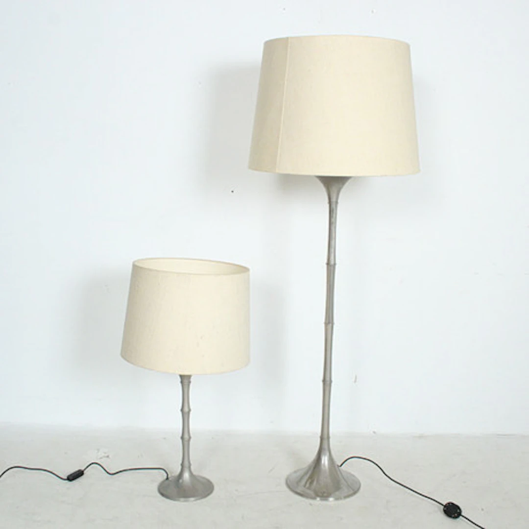 INGO MAURER. ”Bamboo Lamp” bord och golvla…