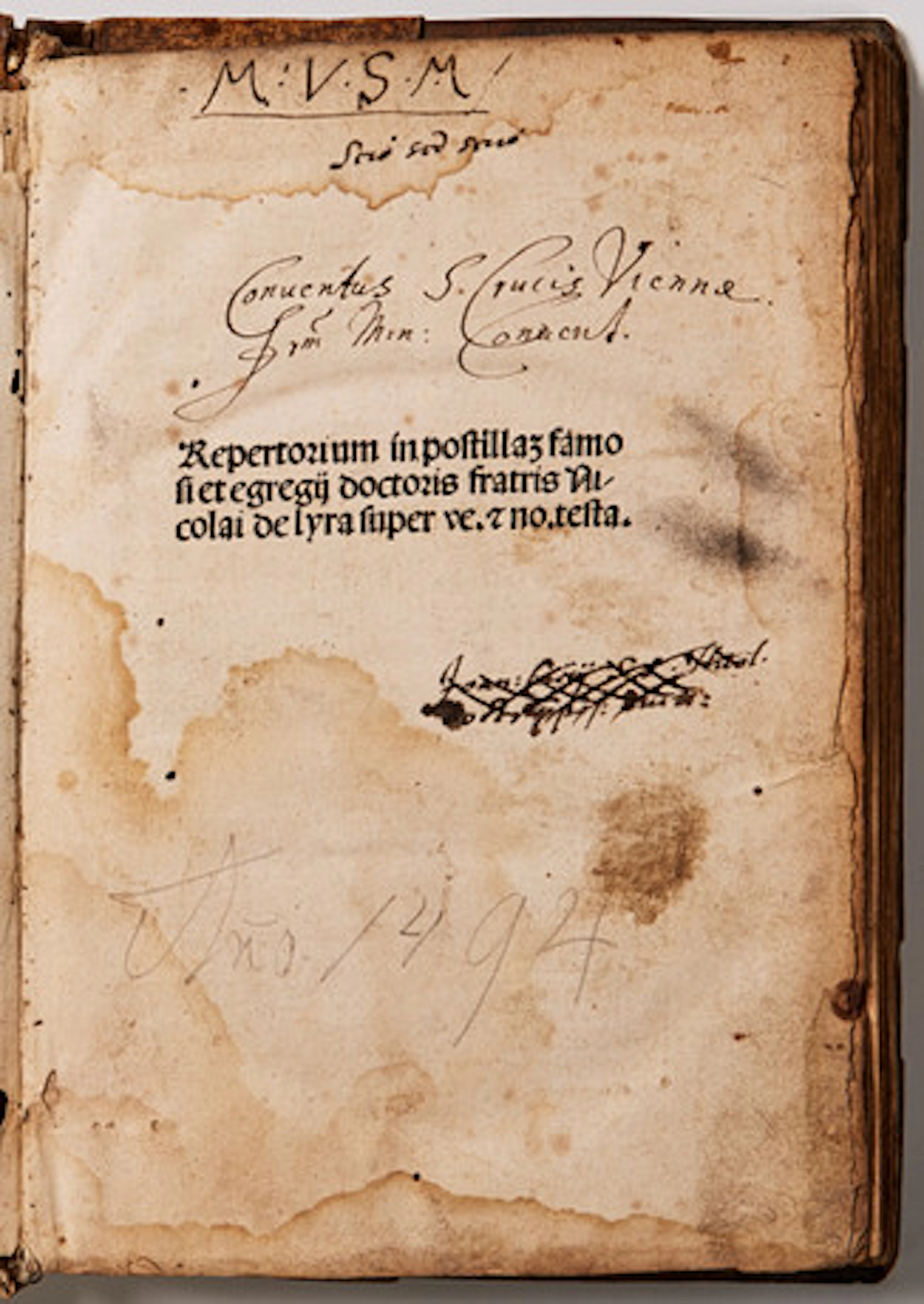 INCUNABULA 1494 - NICOLAS DE LYRA, Reperto…