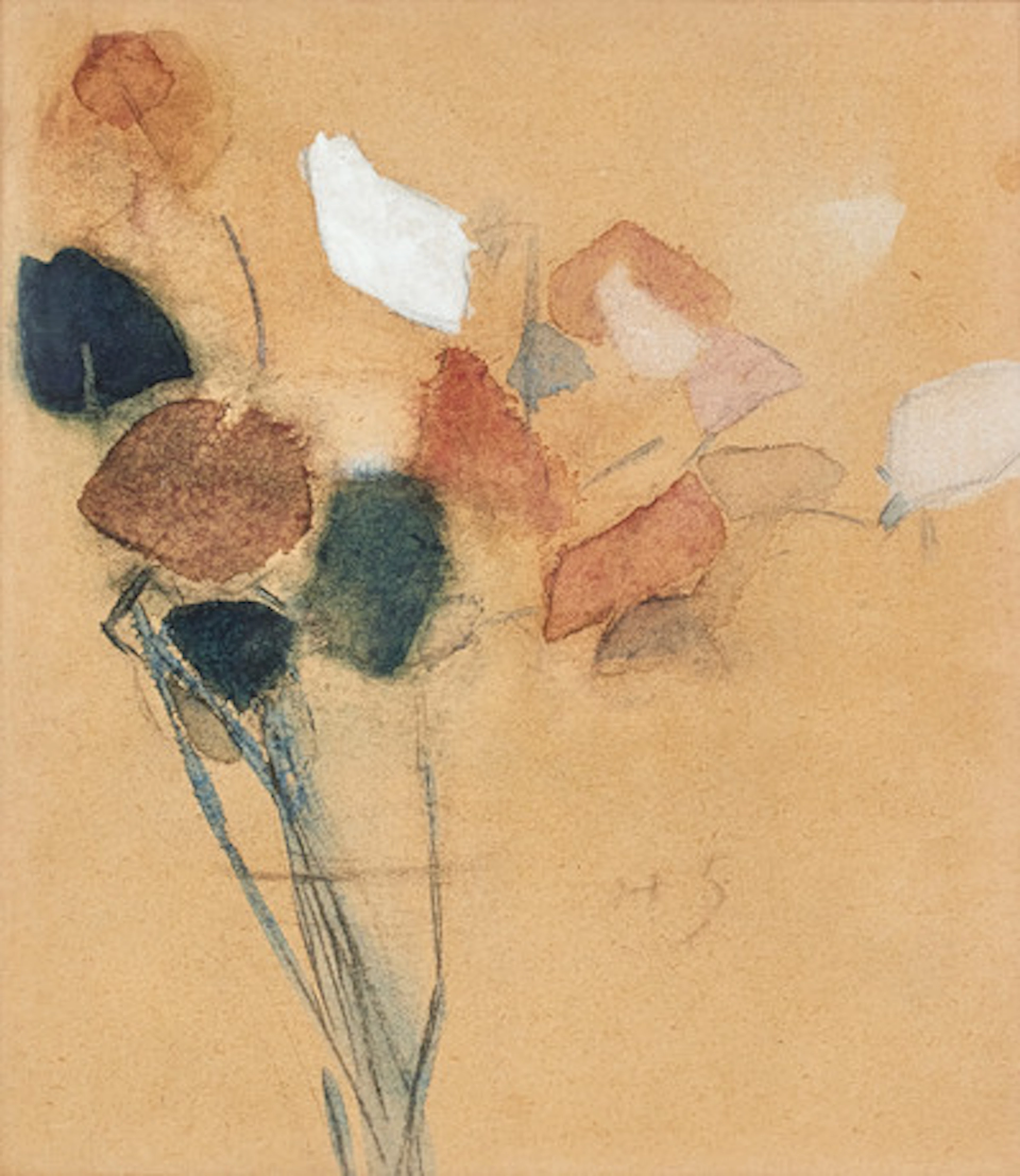 HELENE SCHJERFBECK. "Luktärter i vas", akv…