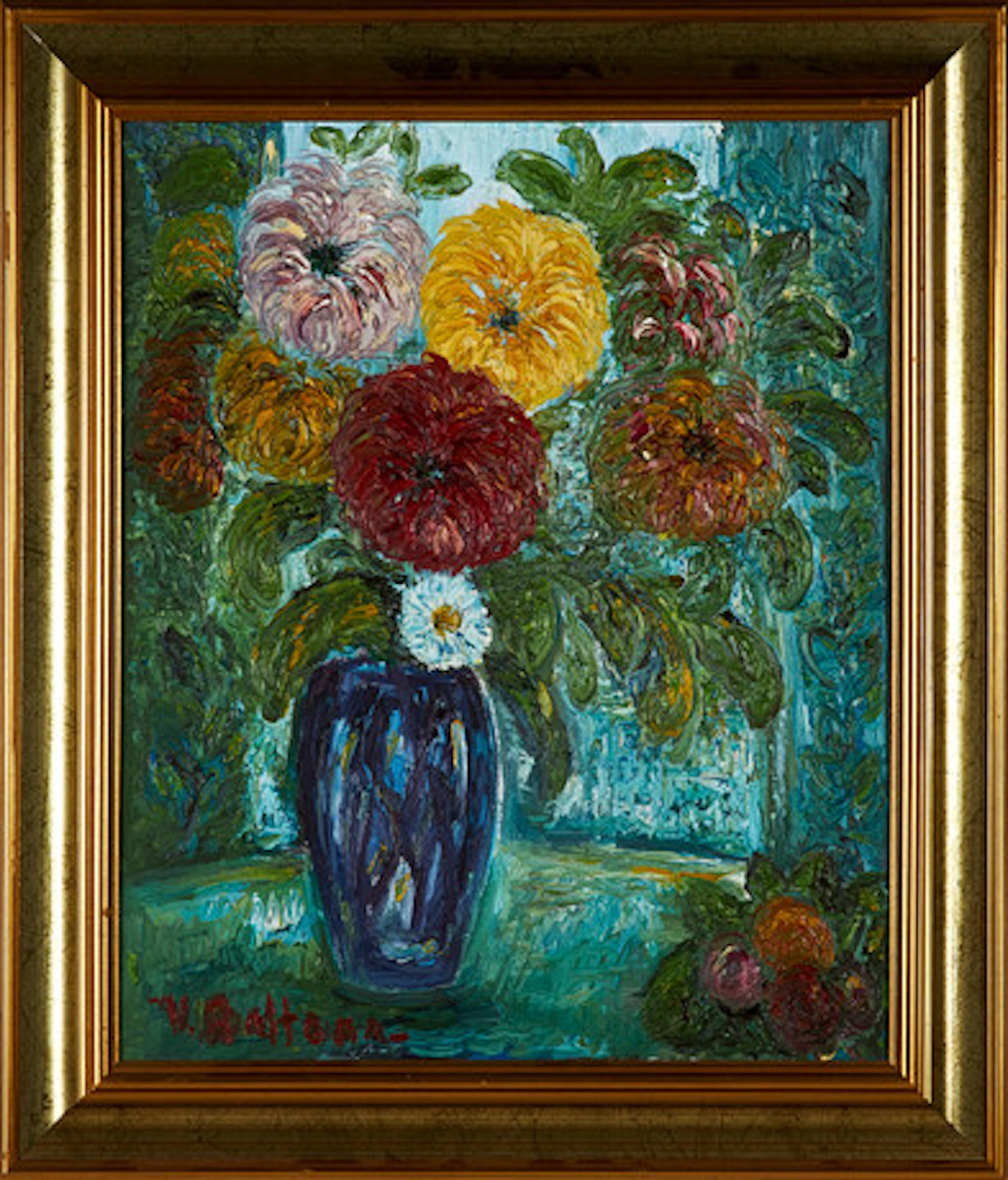 VEIKKO AALTONA (1910-1990). BLOMSTERSTILLE…