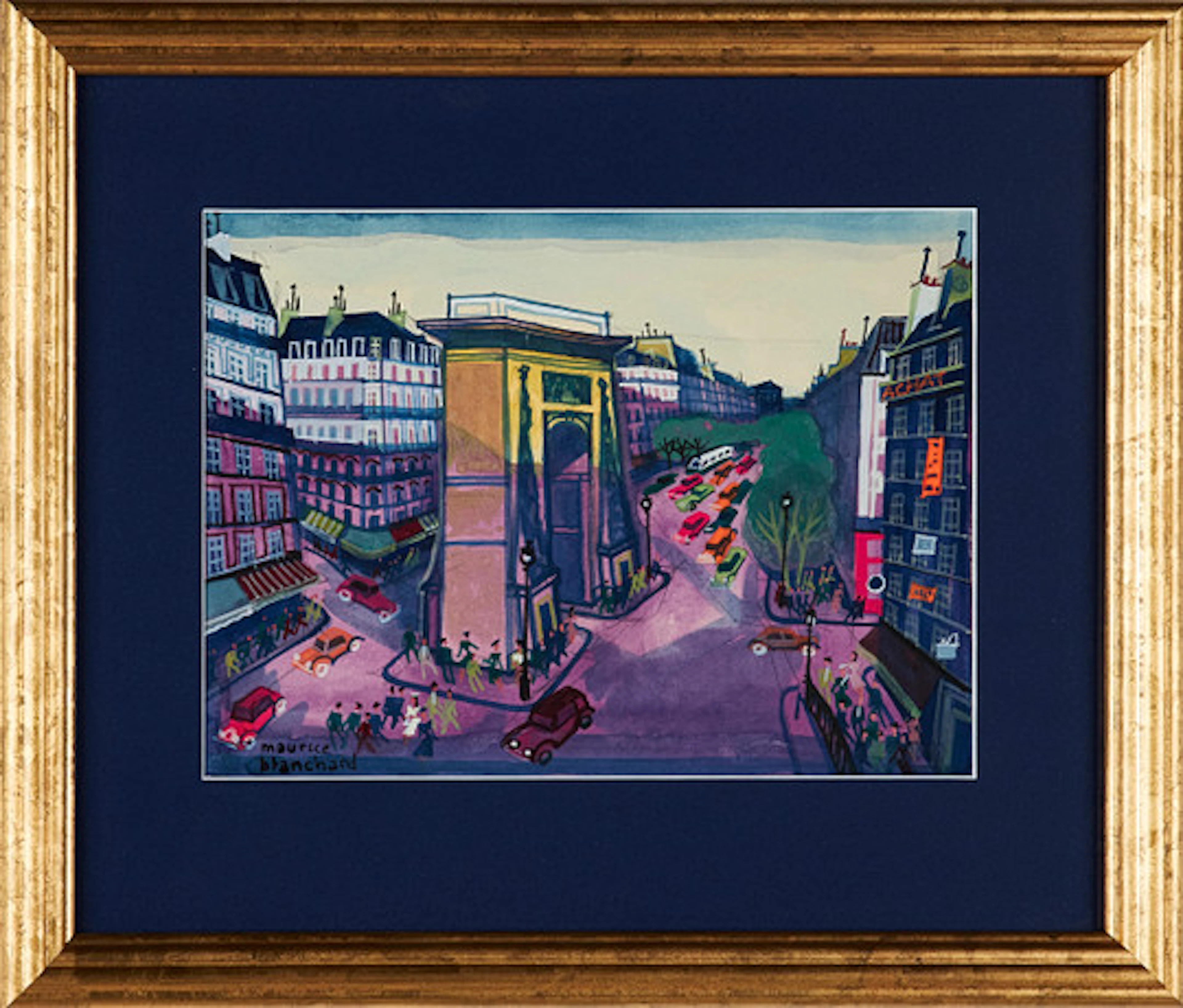 MAURICE BLANCHARD. Porte Saint-Denis, goua…