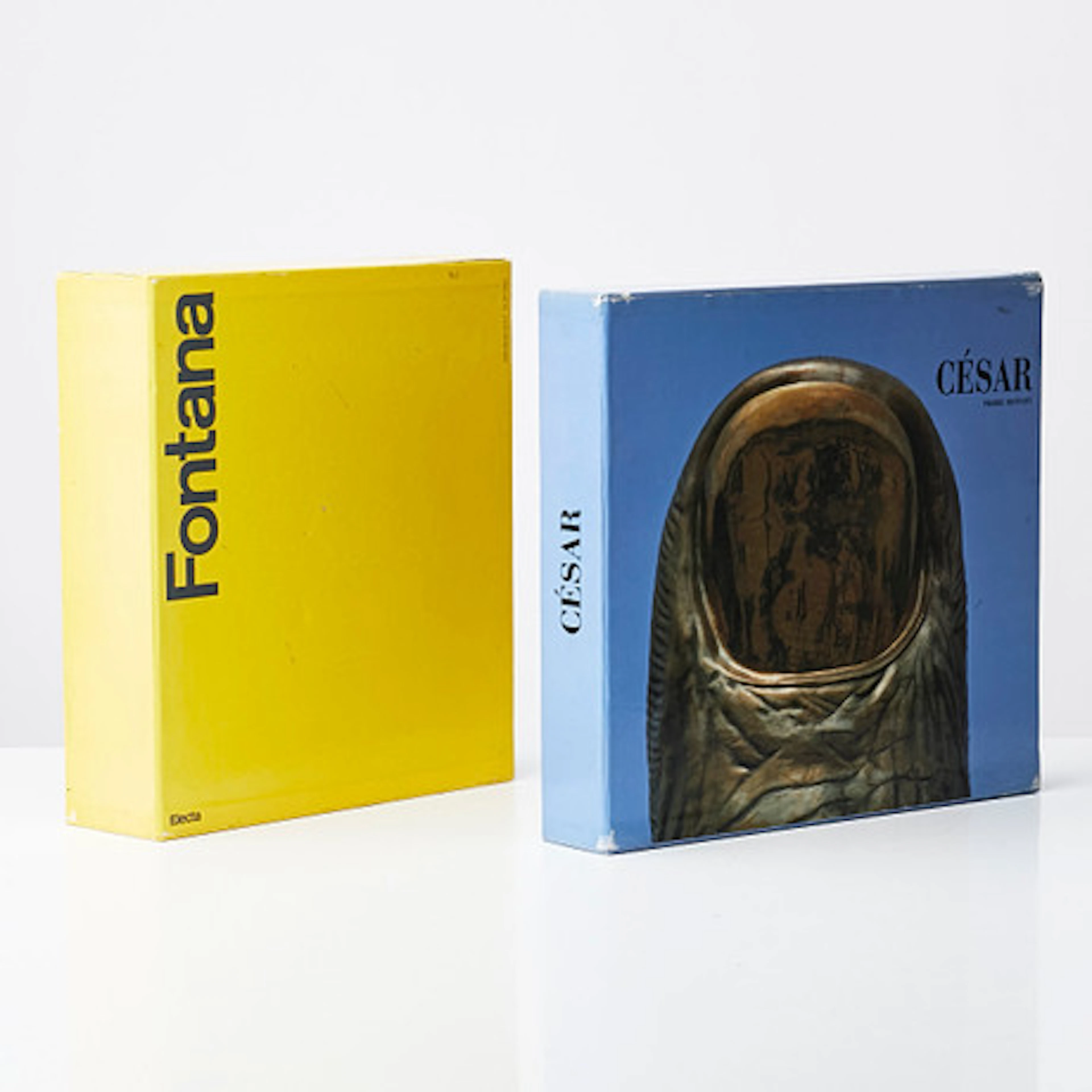 KONSTBÖCKER, 3 st, "César Pierre Restany" …