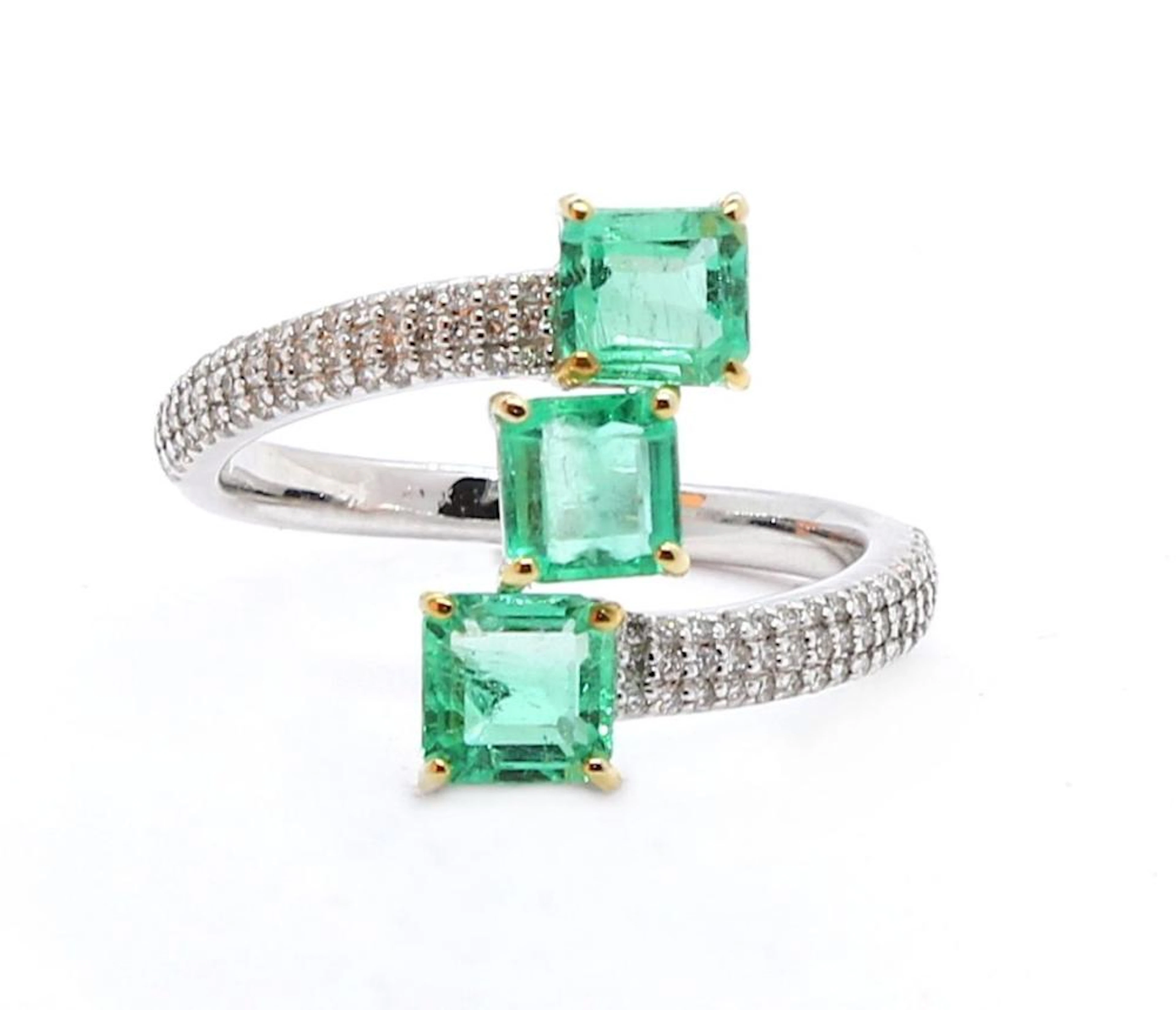 Bague Design or blanc 4g40