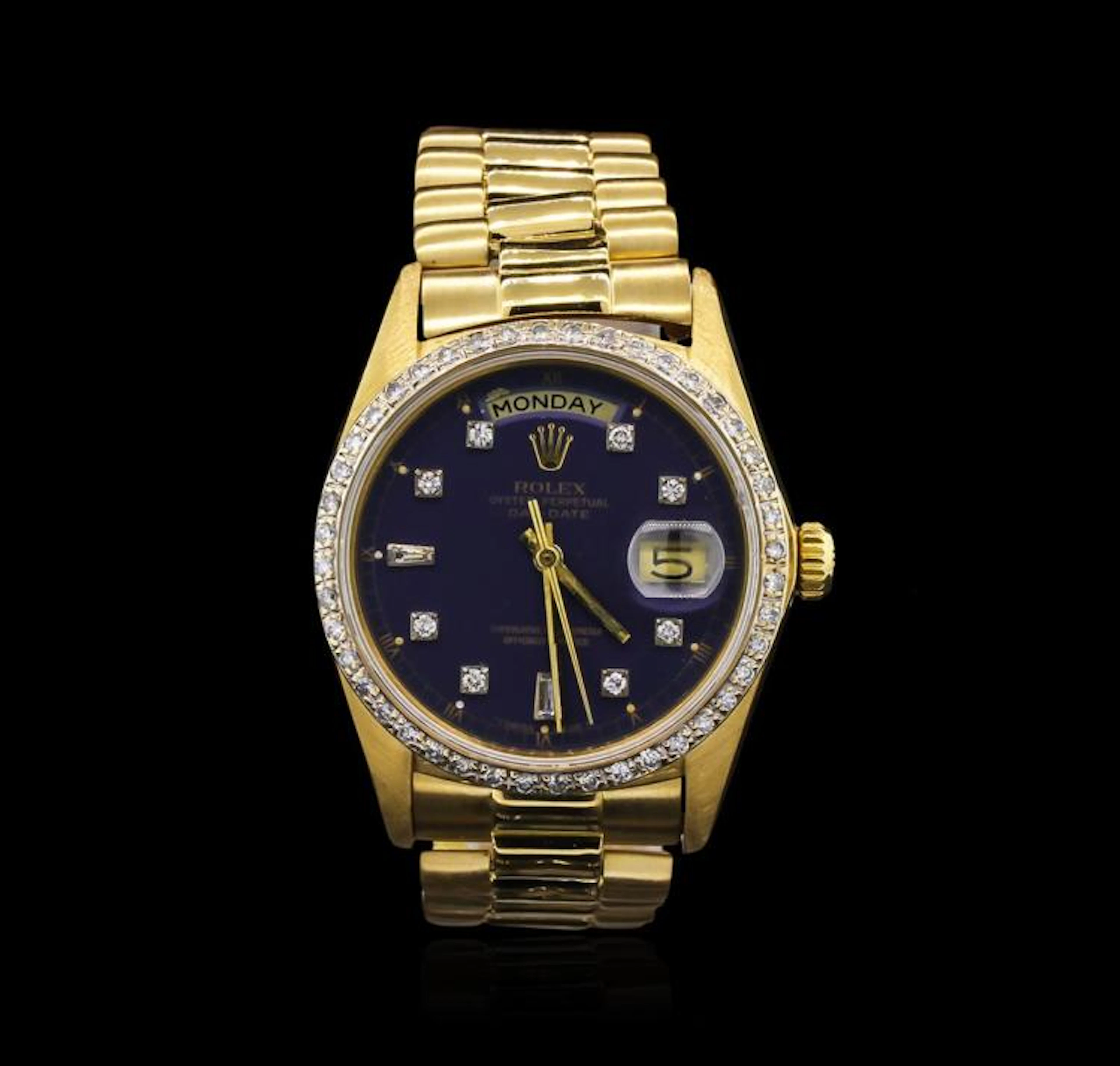 Rolex President 18KT Gold 1.00 ctw DayDate Men's Watch