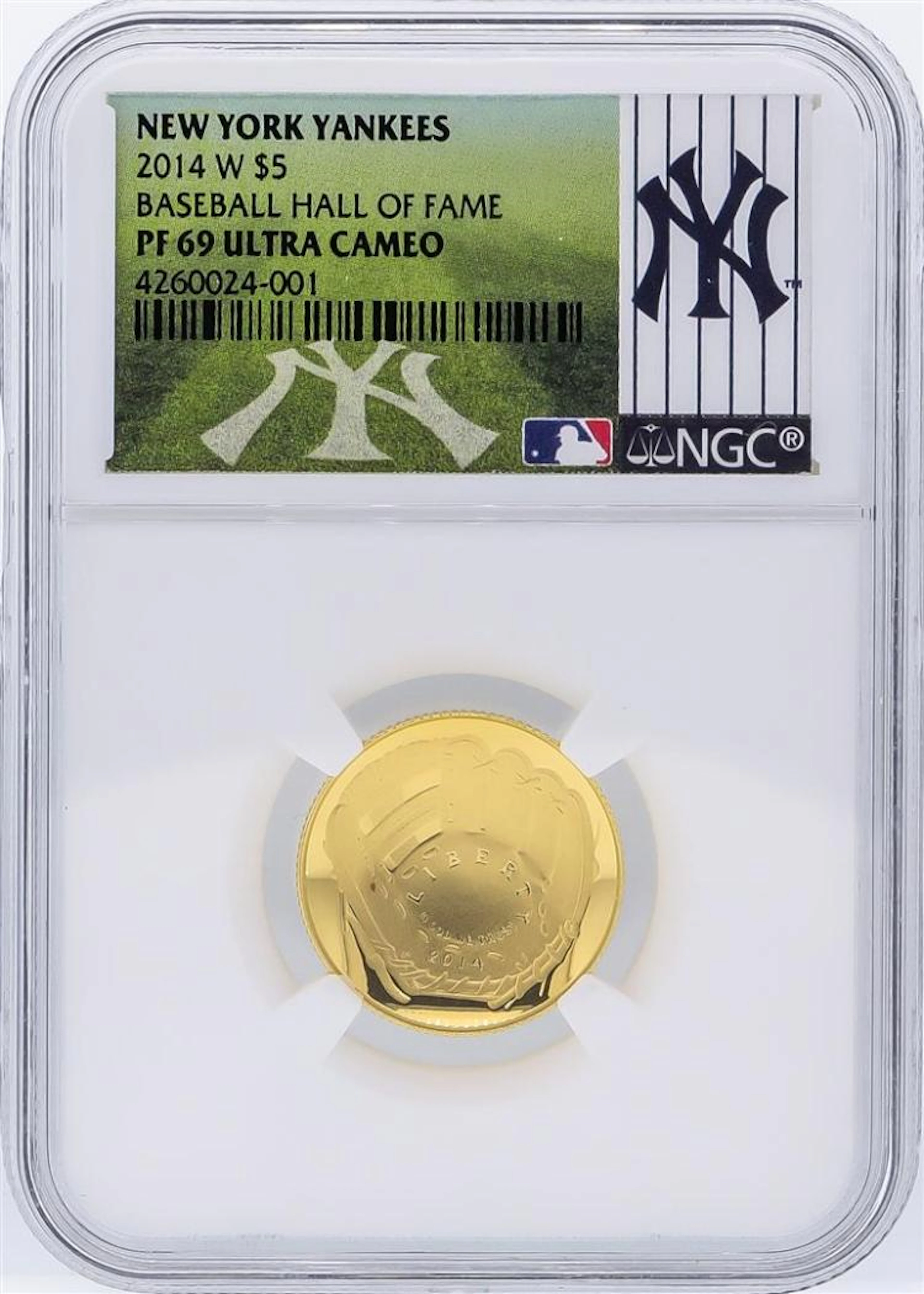 New York Yankees 2014-W NGC PF69 U.C. Commemorative Gold Coin