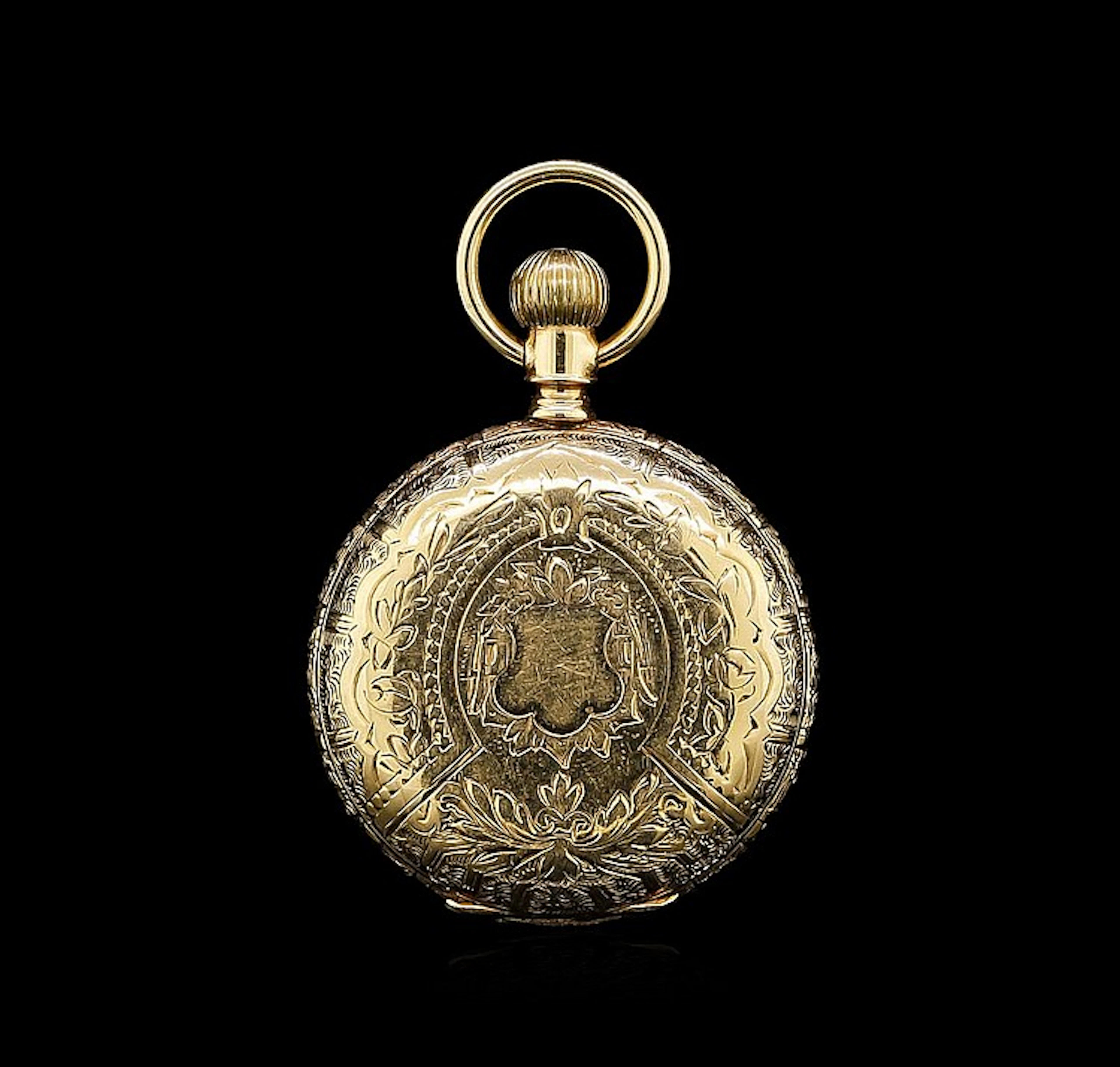 Elgin 14KT Yellow Gold Full Hunter Antique Pocket Watch