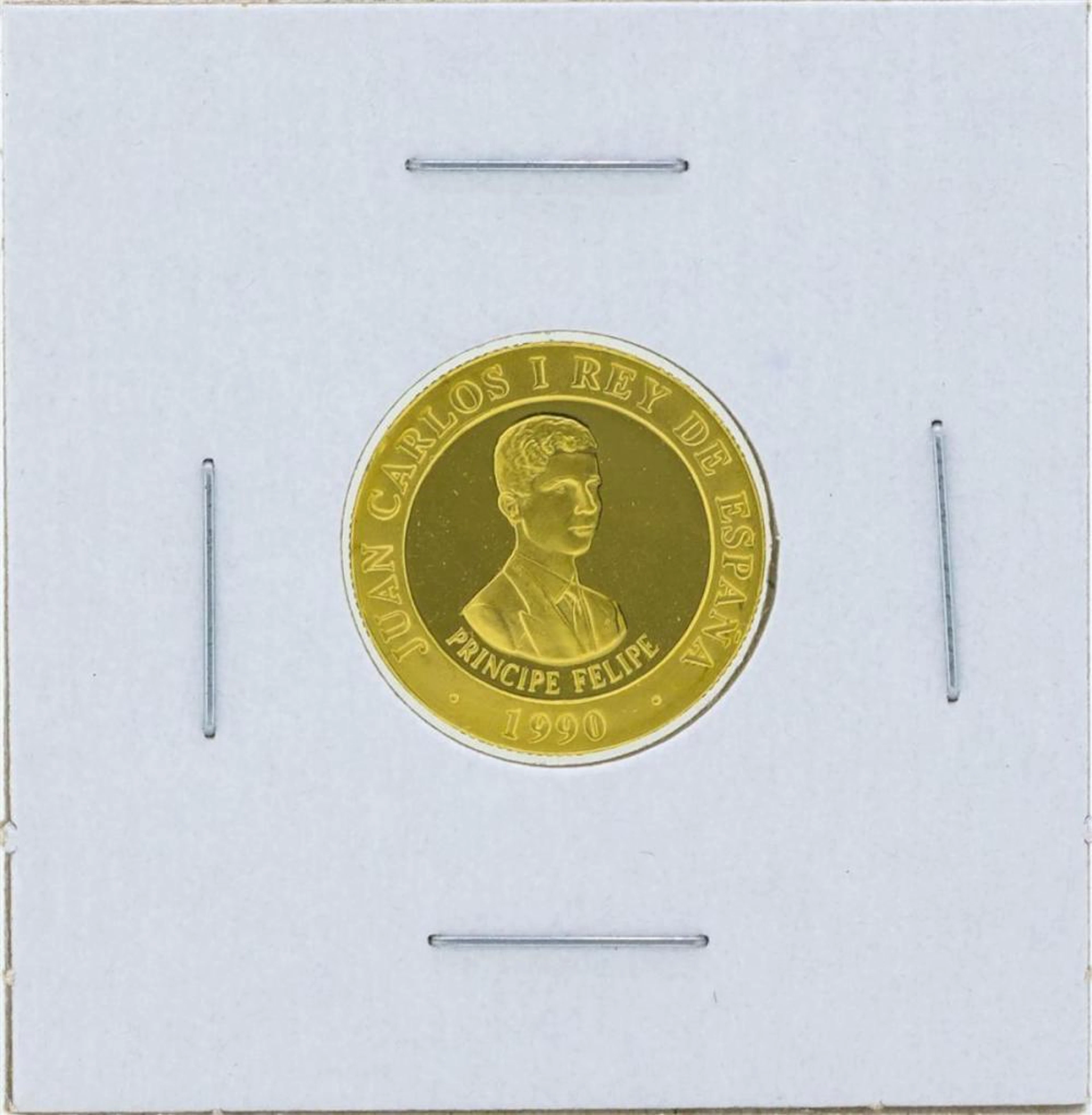 1990 Spain 10000 Pesetas Barcelona Olympics Gold Coin