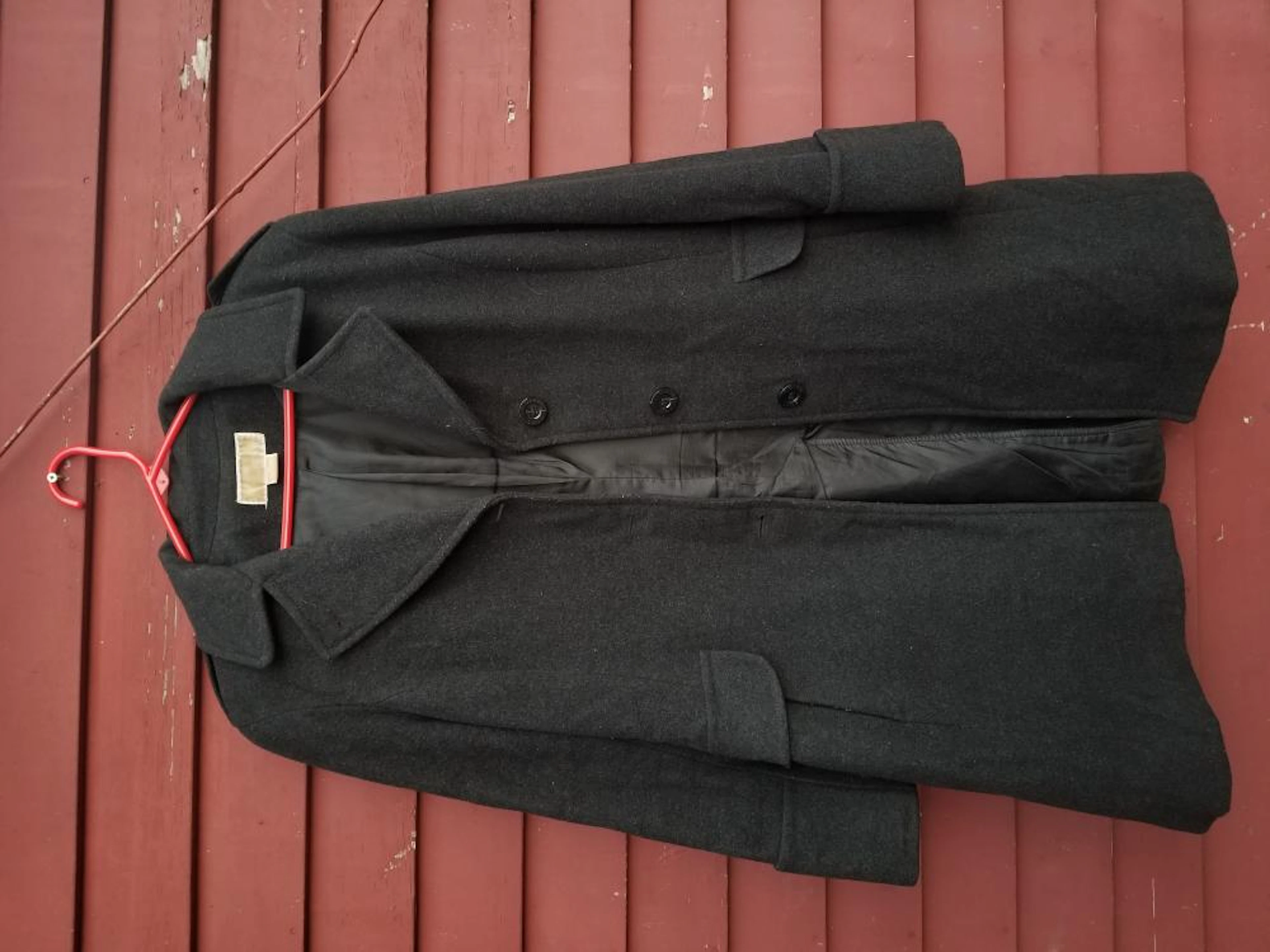 Michael Kors MK Size 10 Wool Womens Gray Winter Fall Peacoat