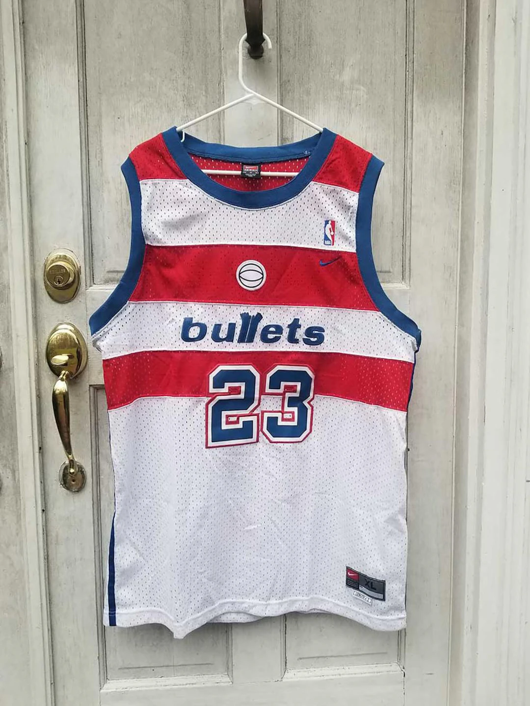 100% Authentic Michael Jordan Washington Bullets Nike NBA Jersey Size 48 XL