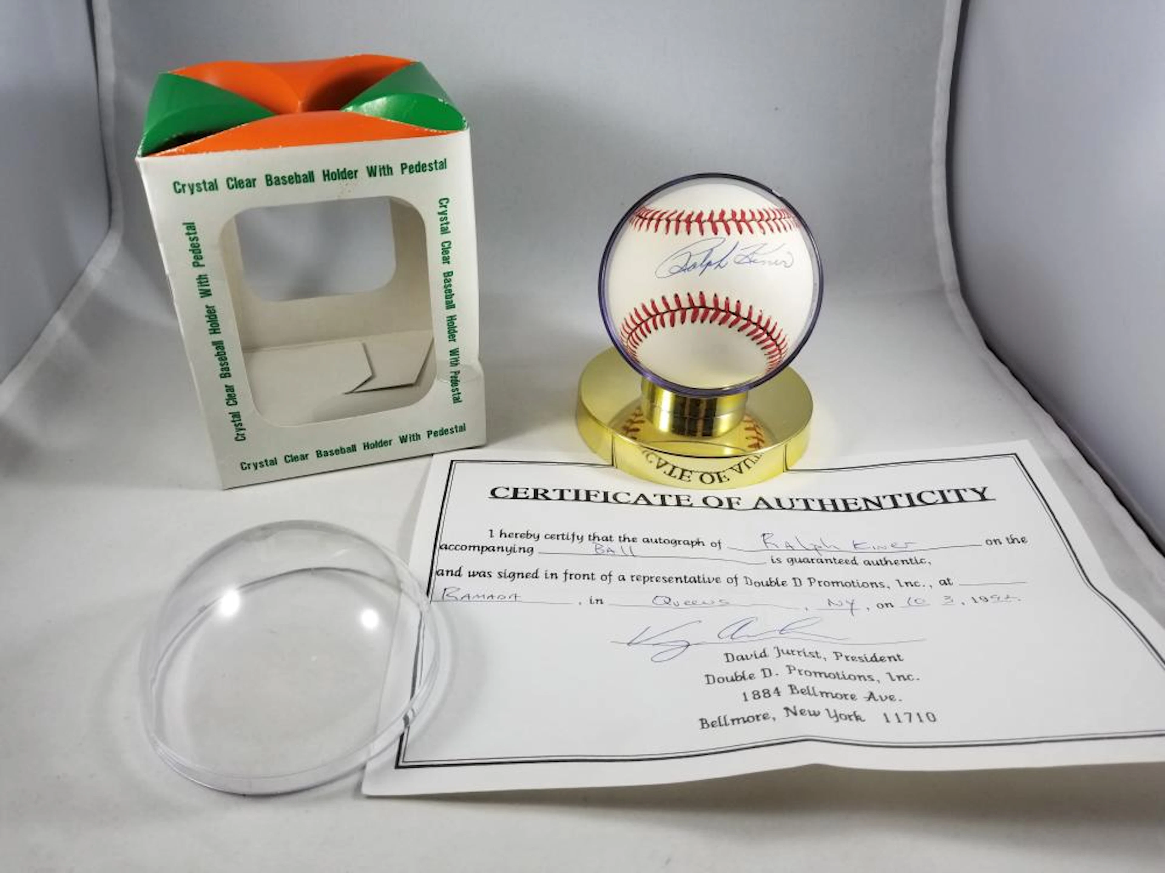 Ralph Kiner deceased HOF er autographed official National...