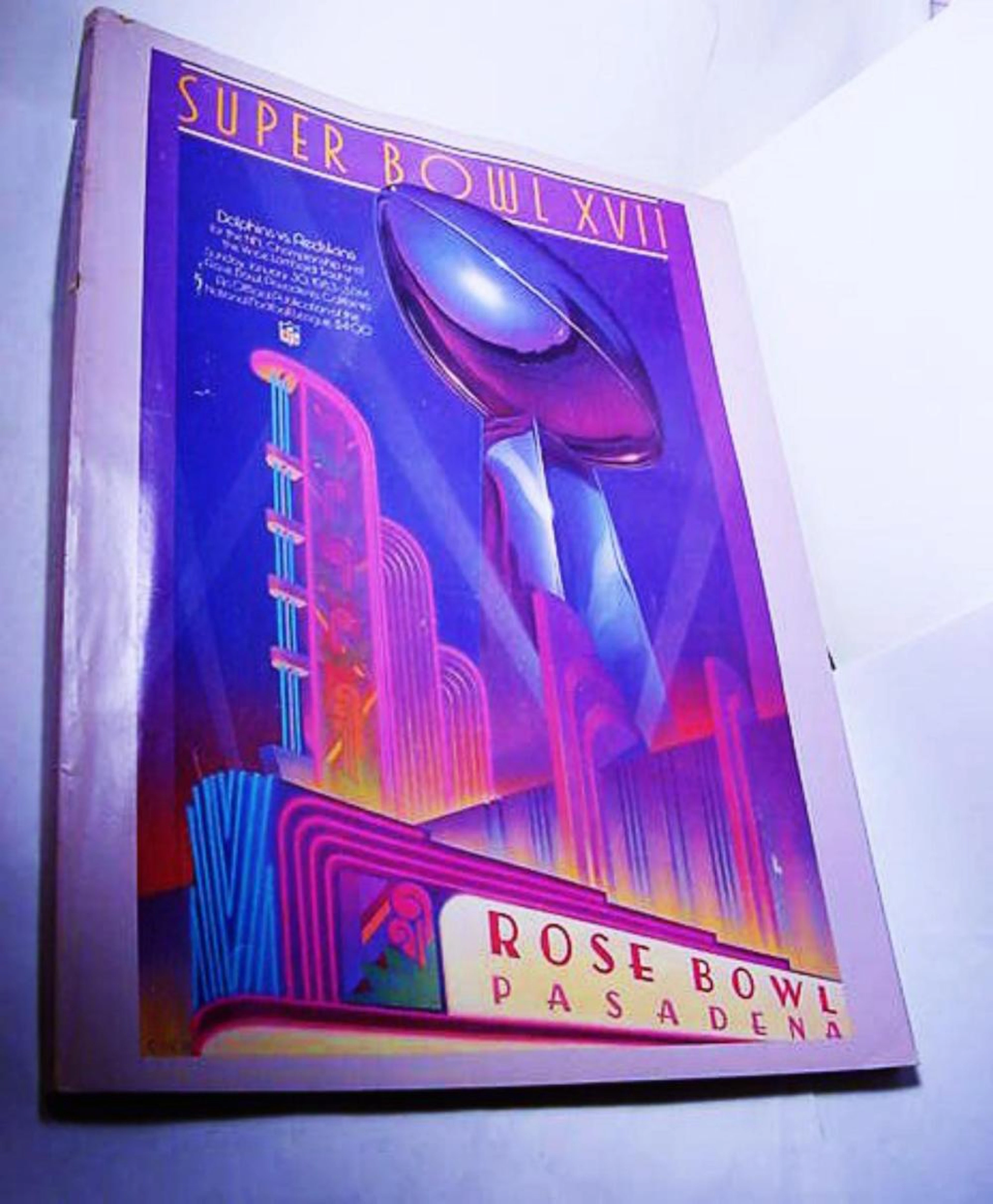 1983 SUPER BOWL XVII PROGRAM DOLPHINS VS