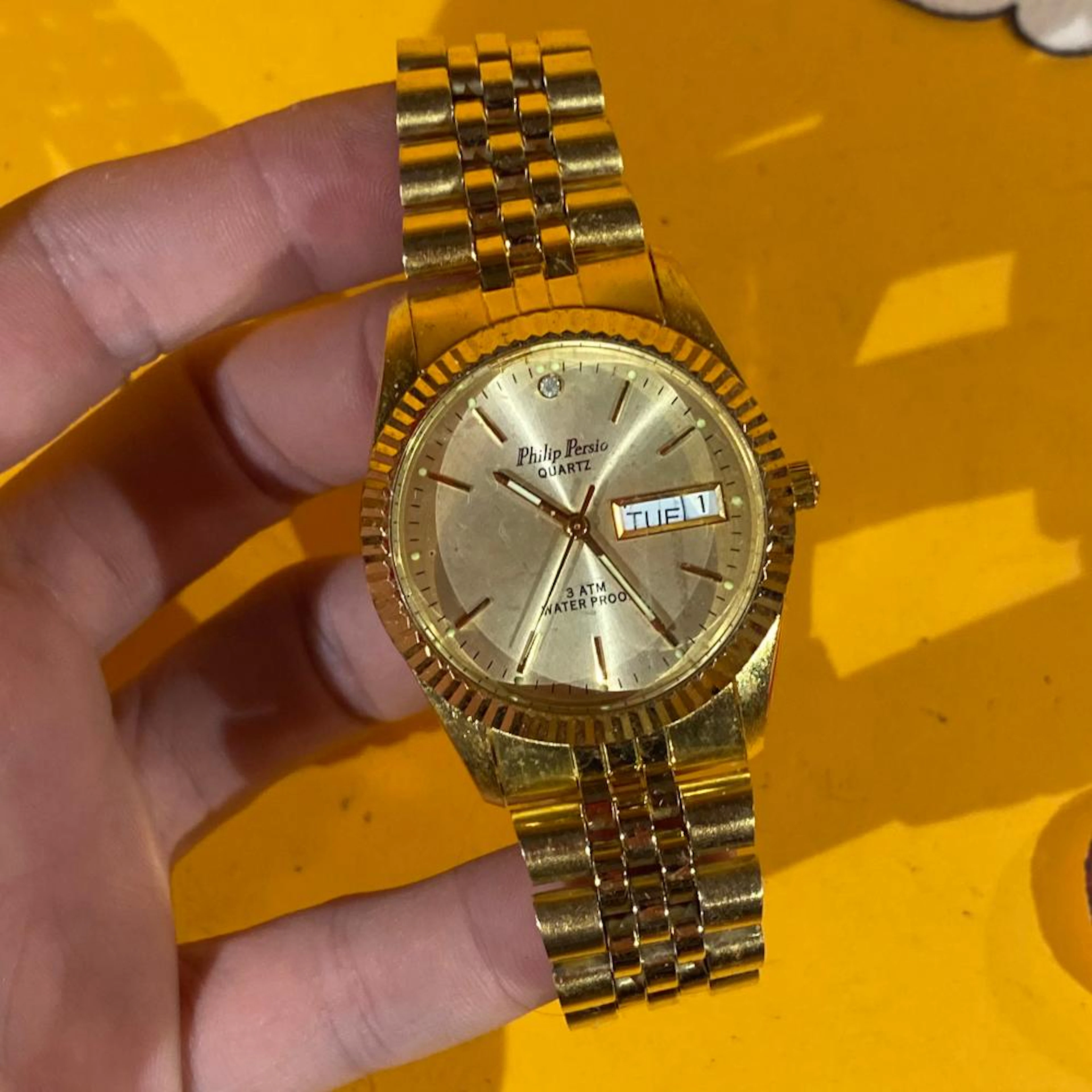 Vintage Philip Persio Watch Presidential Style