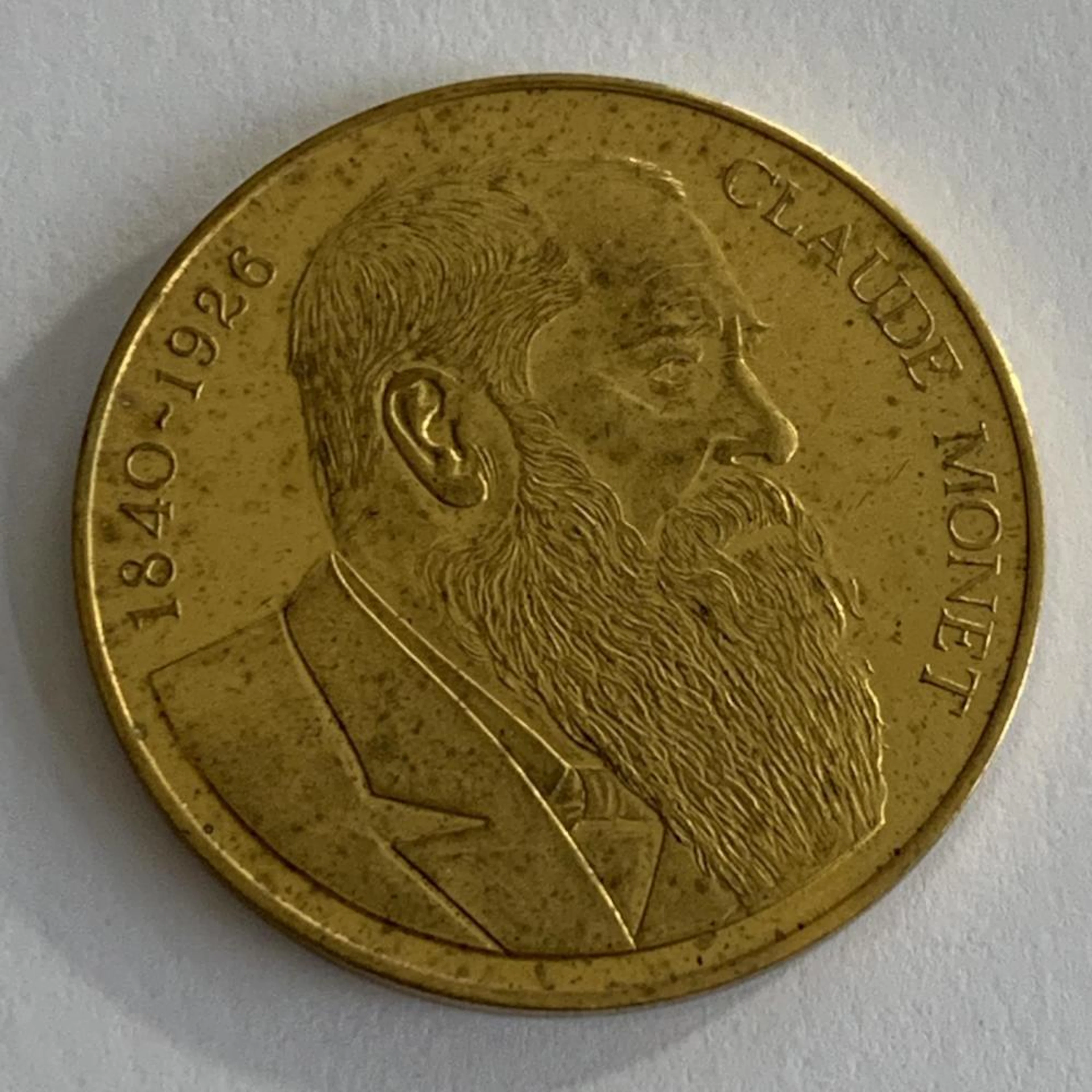 CLAUDE MONET GIVERNY MEDAL