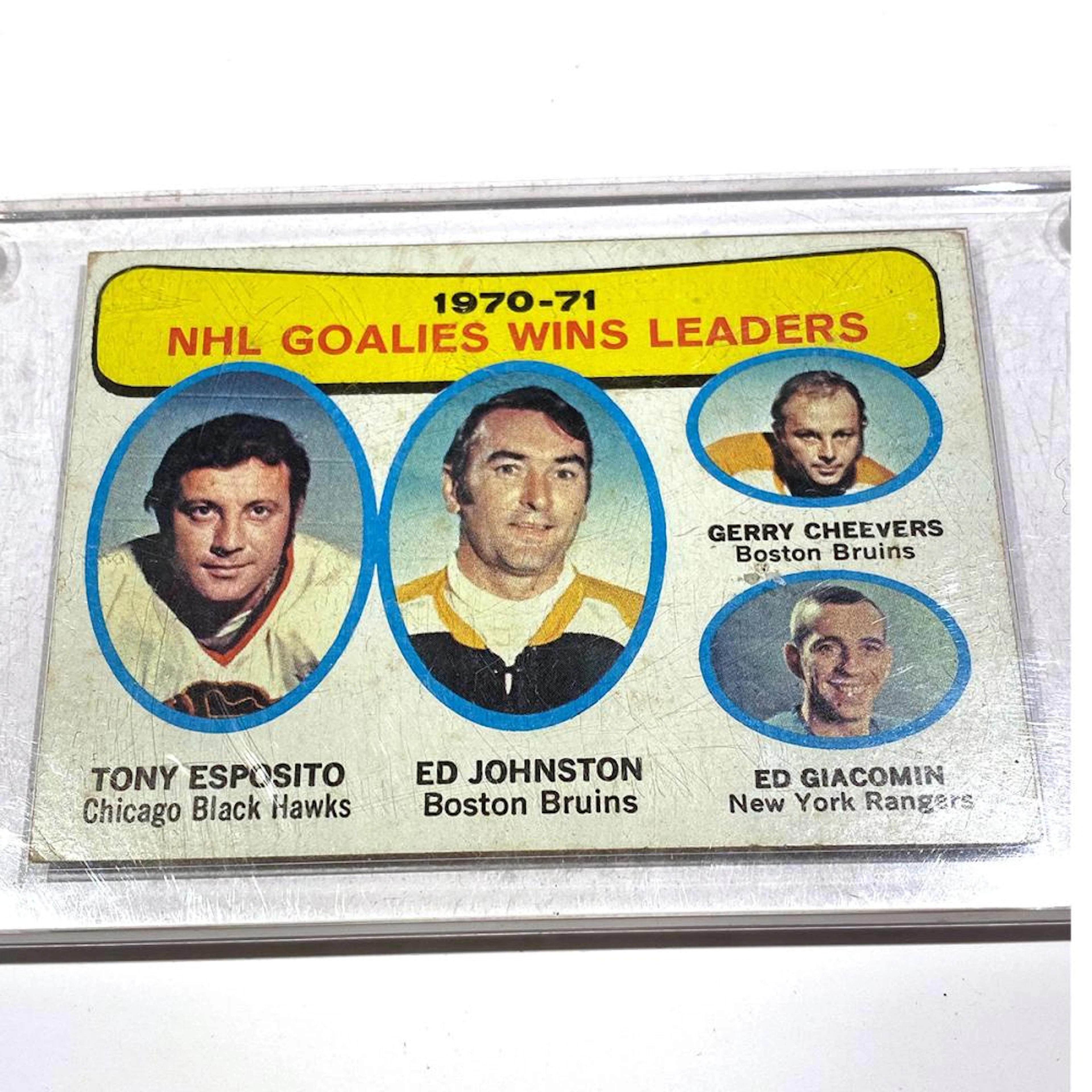 1971-72 TOPPS #4 TONY ESPOSITO/ED JOHNSTON/GERRY...