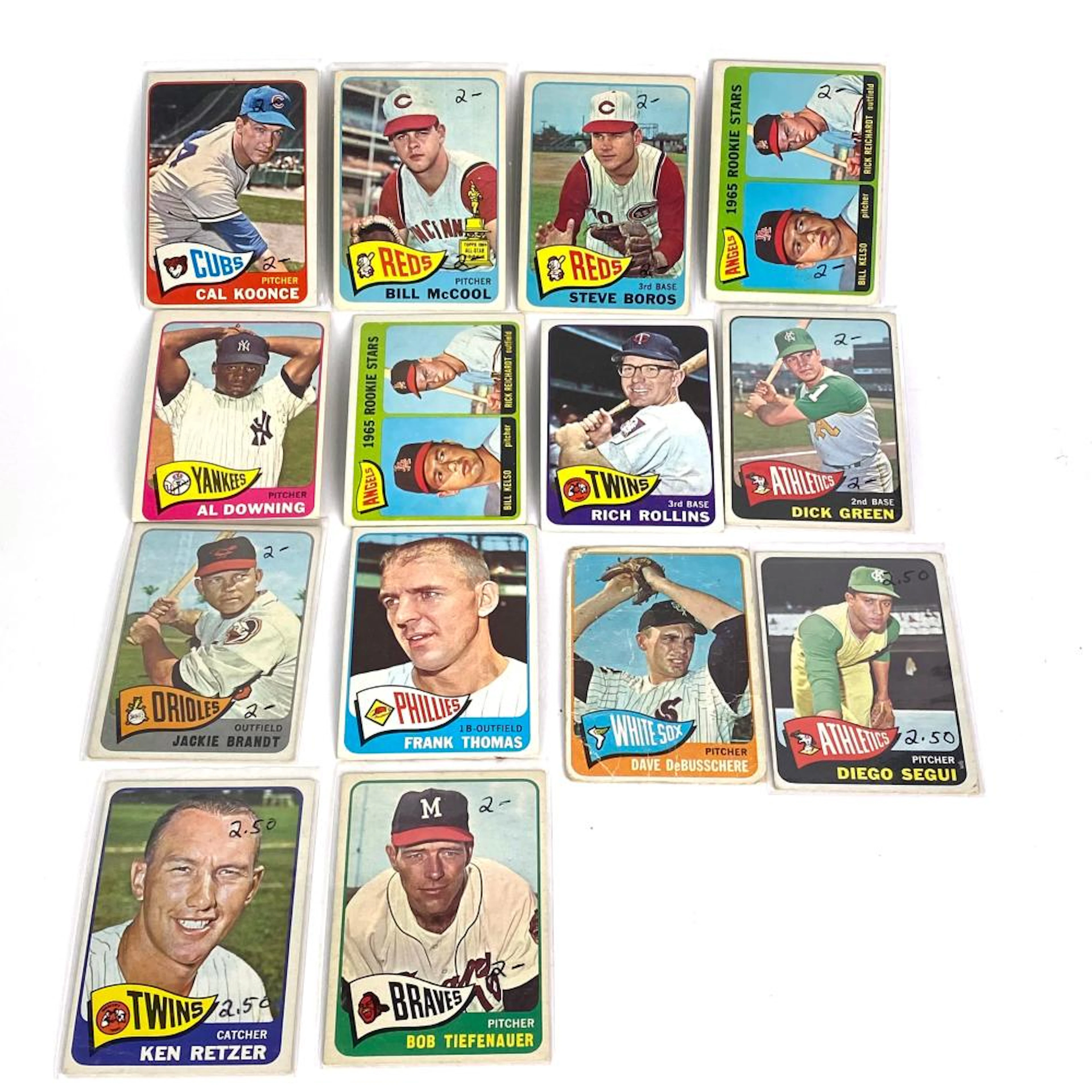 1965 Topps Baseball Card Lot