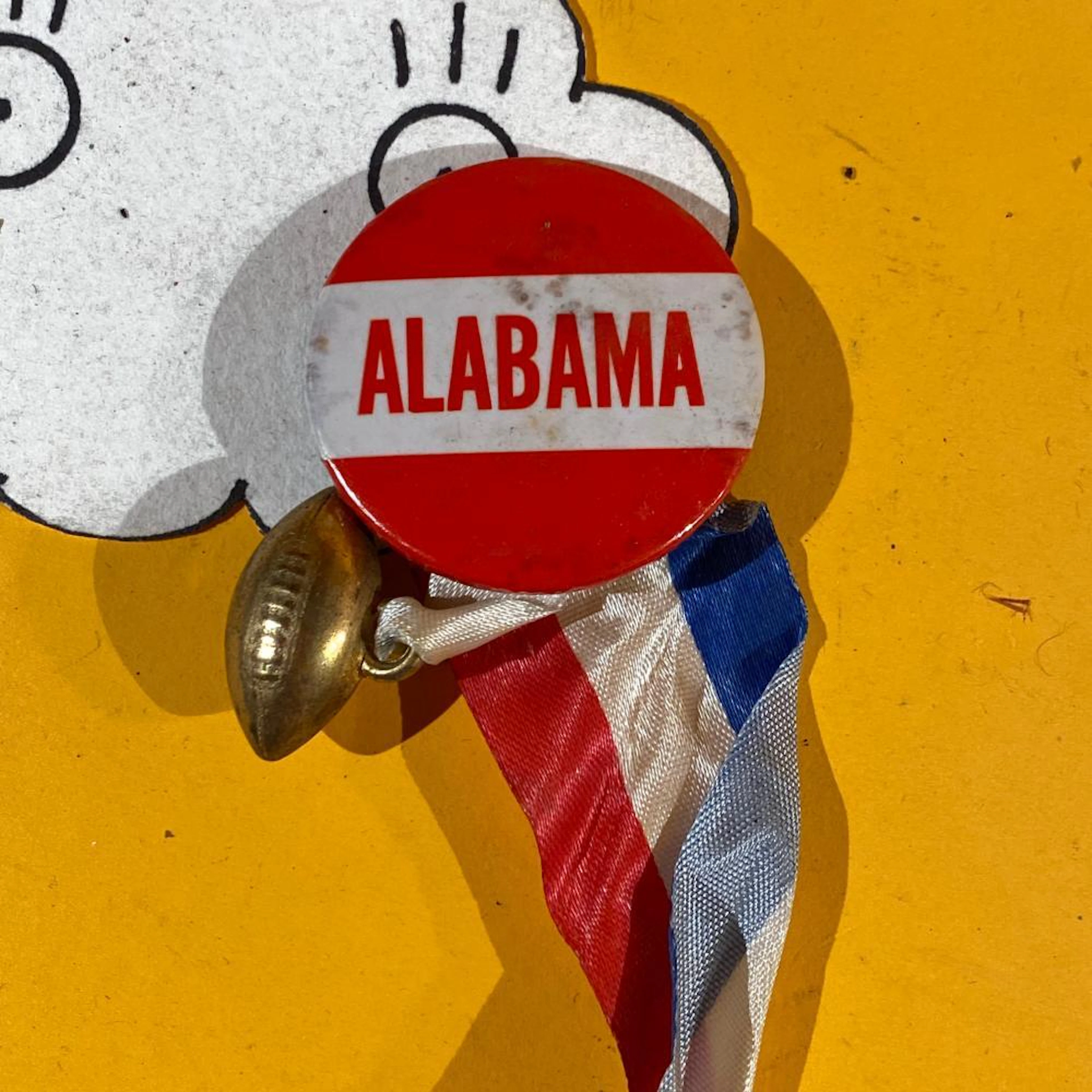 Vintage 1960s or 50s Alabama Crimson Tide Golden Football...