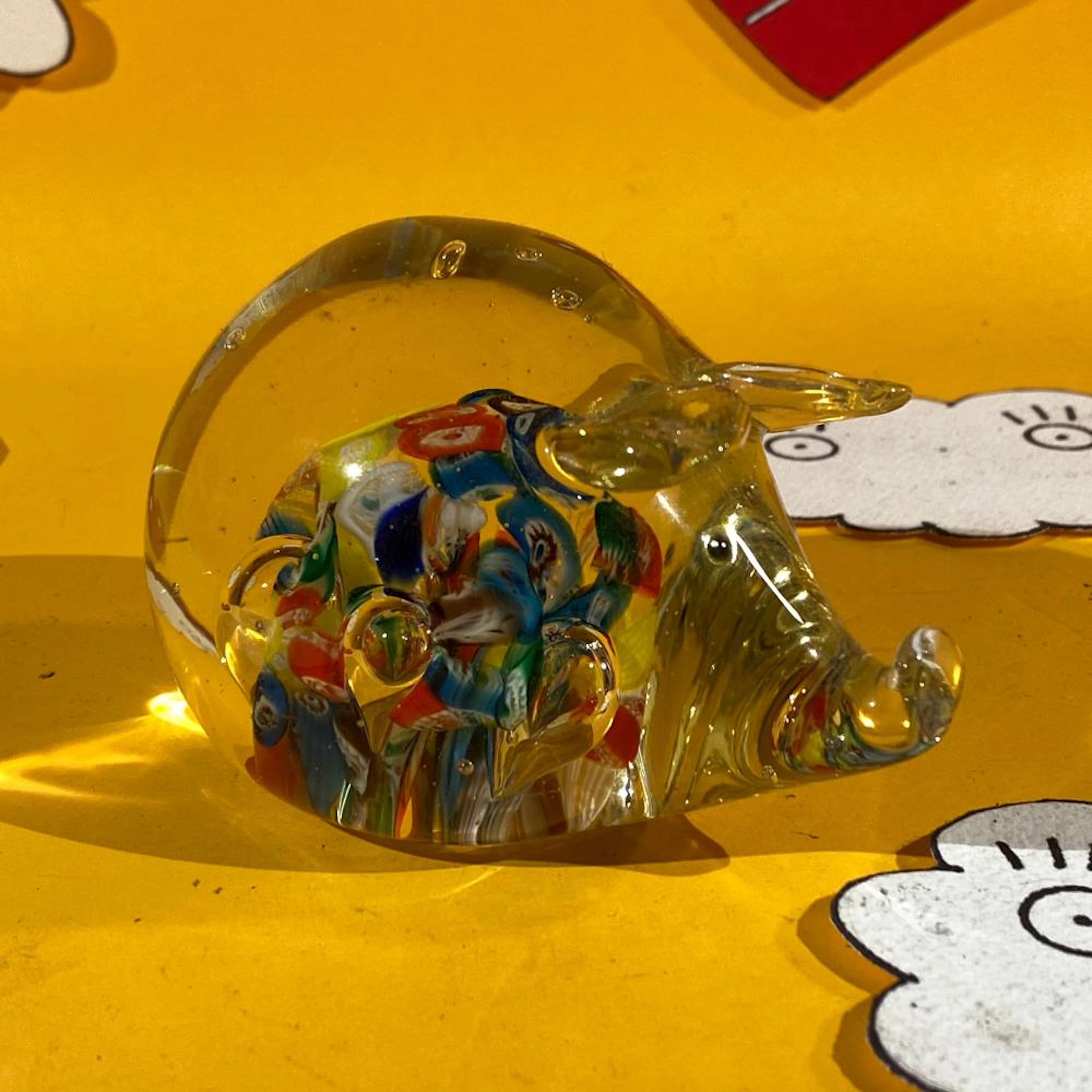 Vintage Handmade Artglass Paperweight