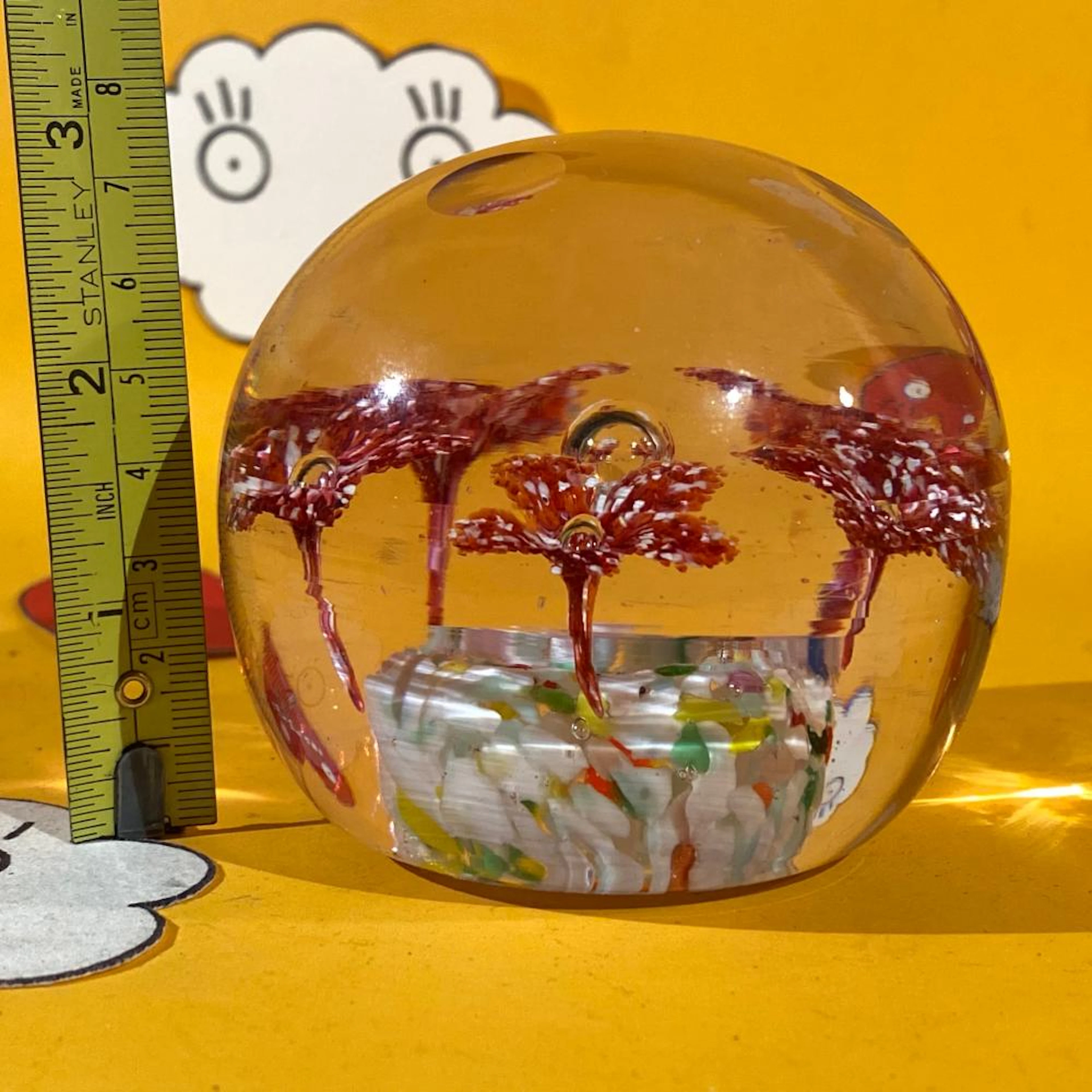 Vintage Handmade Artglass Paperweight