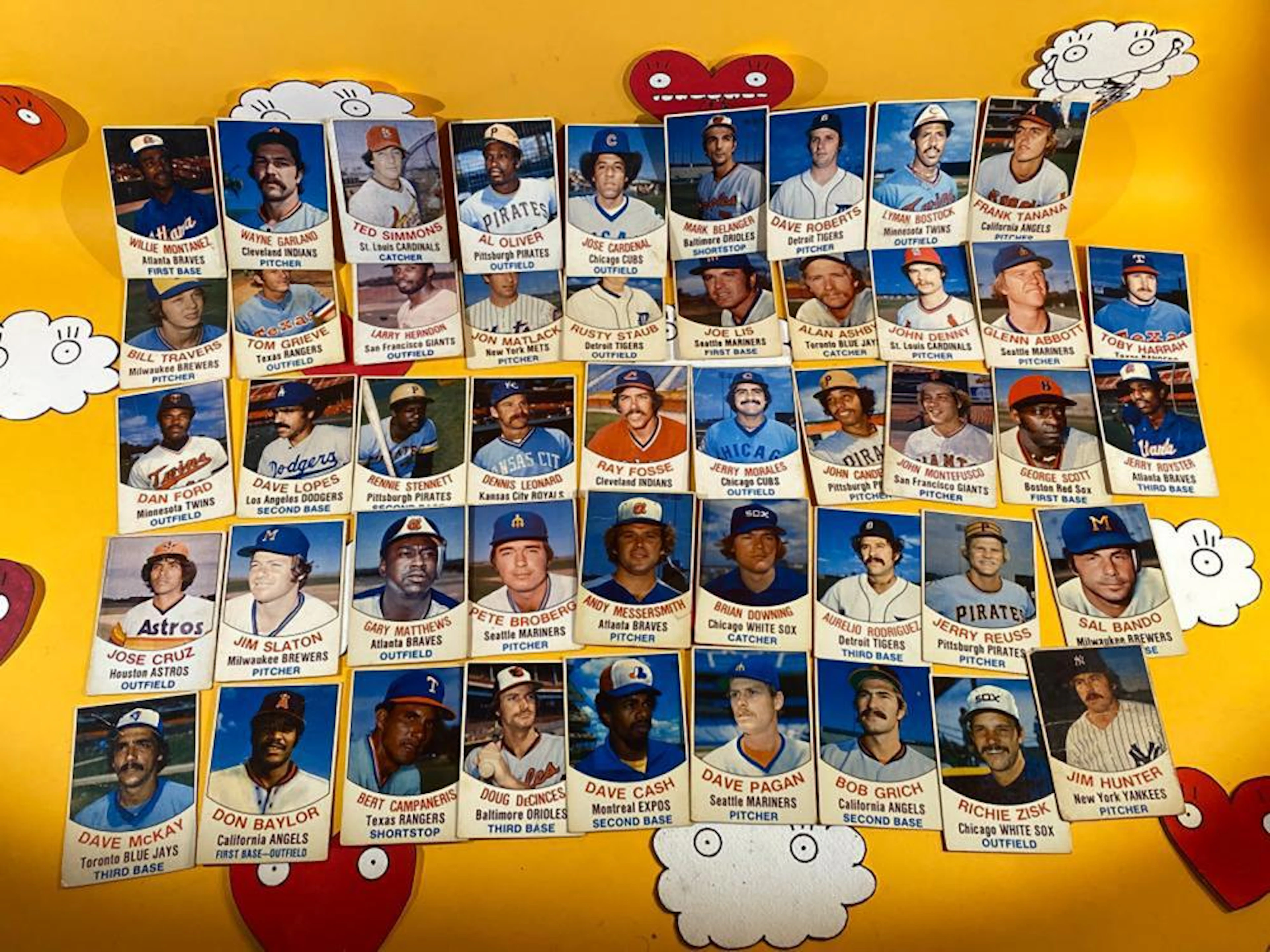 1970s Baseball card lot Jim Hunter + stars