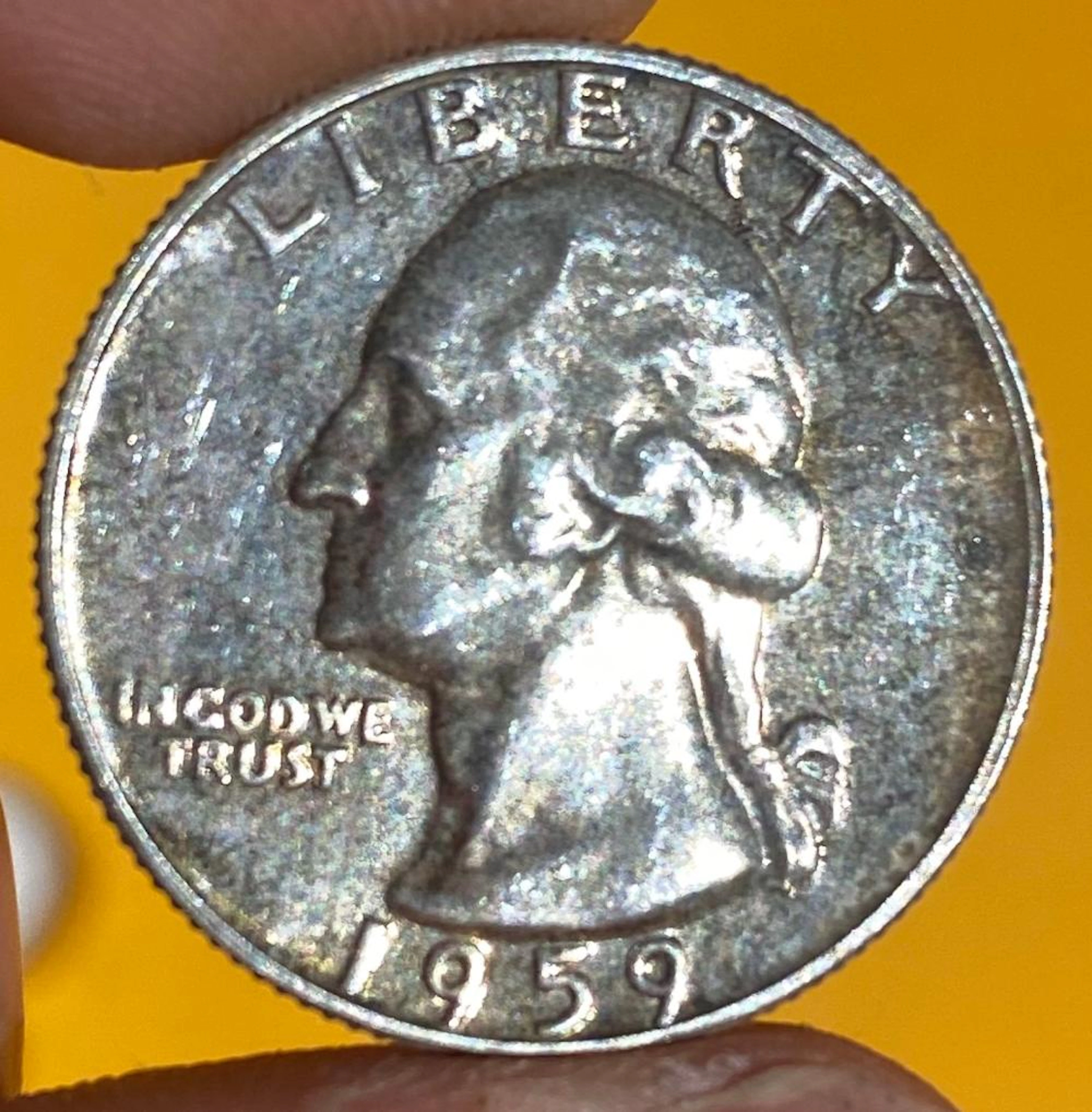 1959 United States Washington Quarter 90% Silver Coi