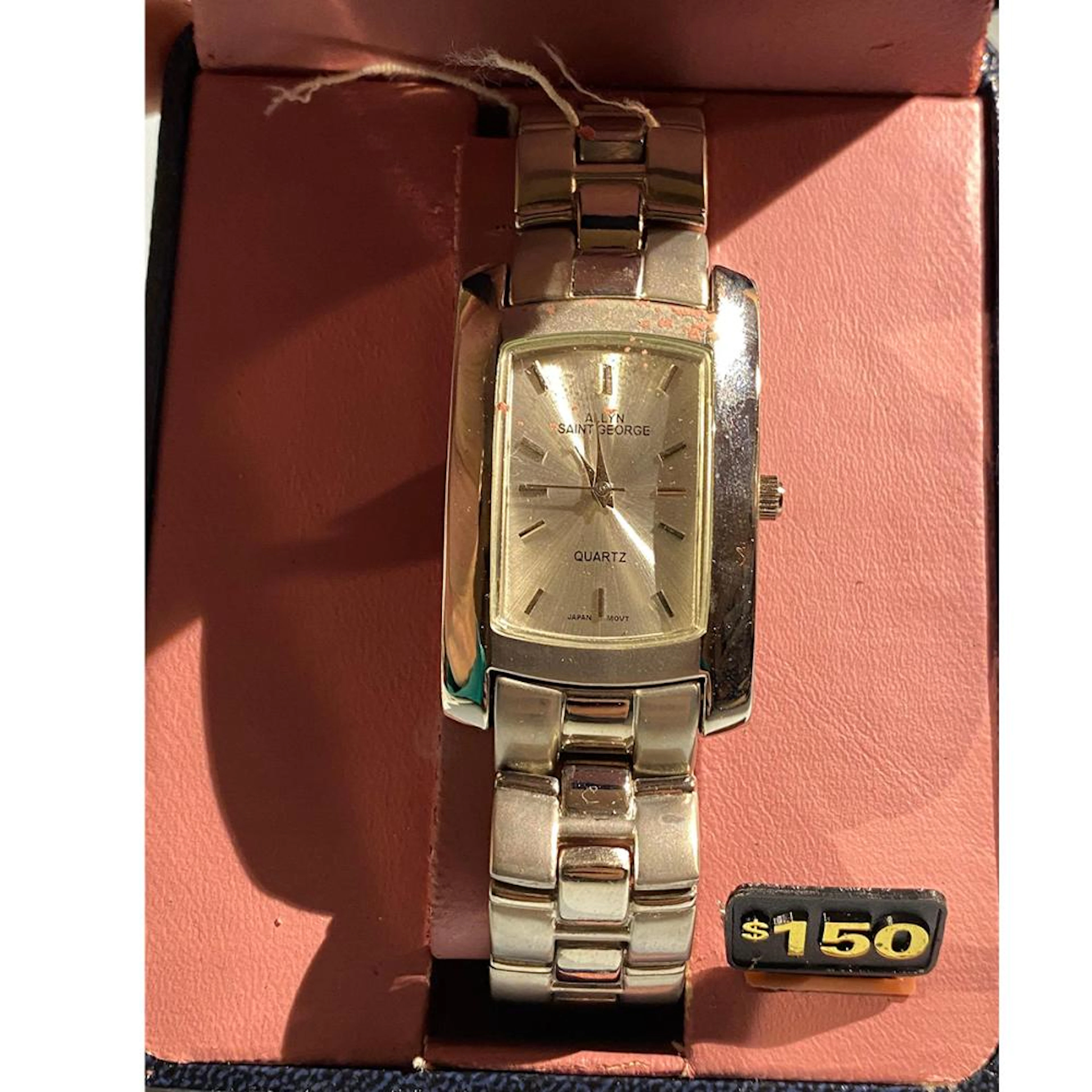 Allyn Saint George Tank Wristwatch needs battery With box