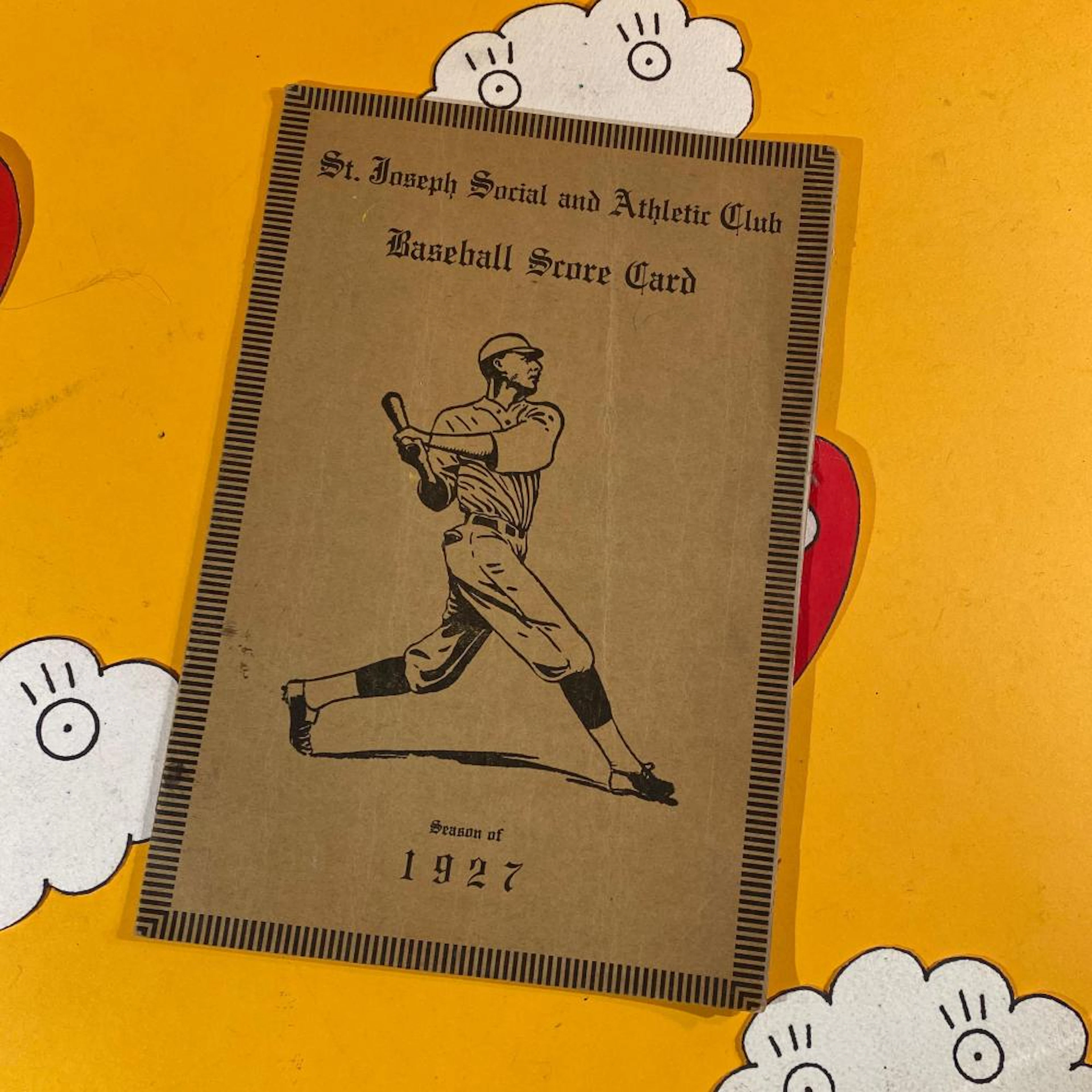 1927 St. Joseph social and athletic club baseball score...