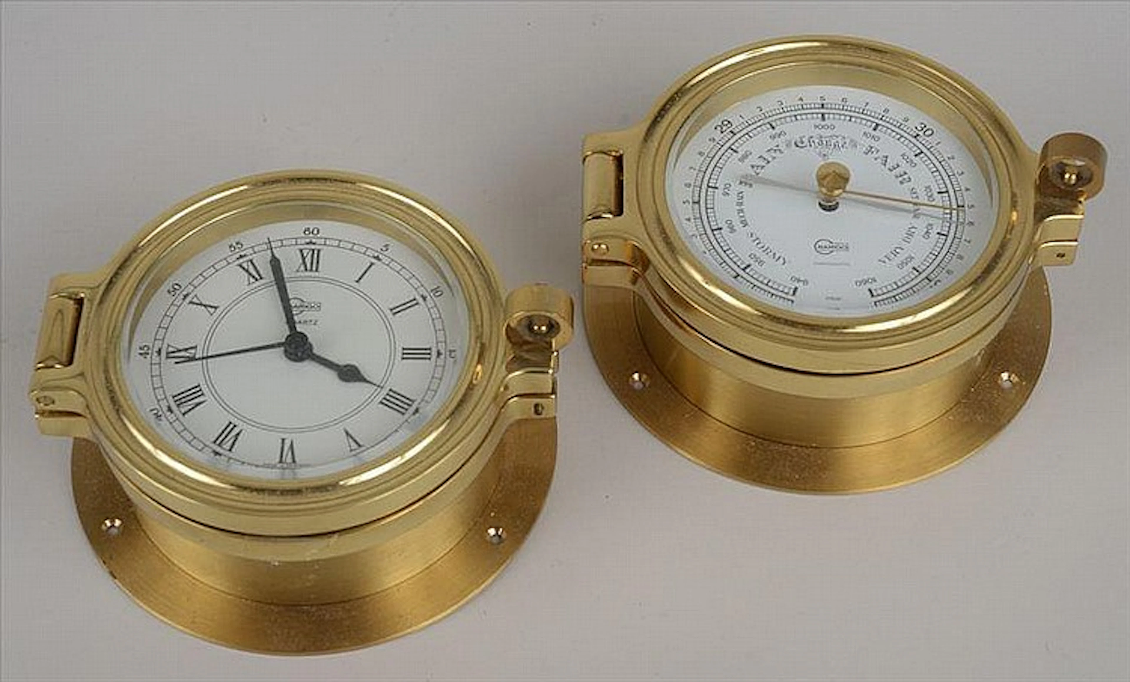 Barigo Brass Ship's Clock and Barometer