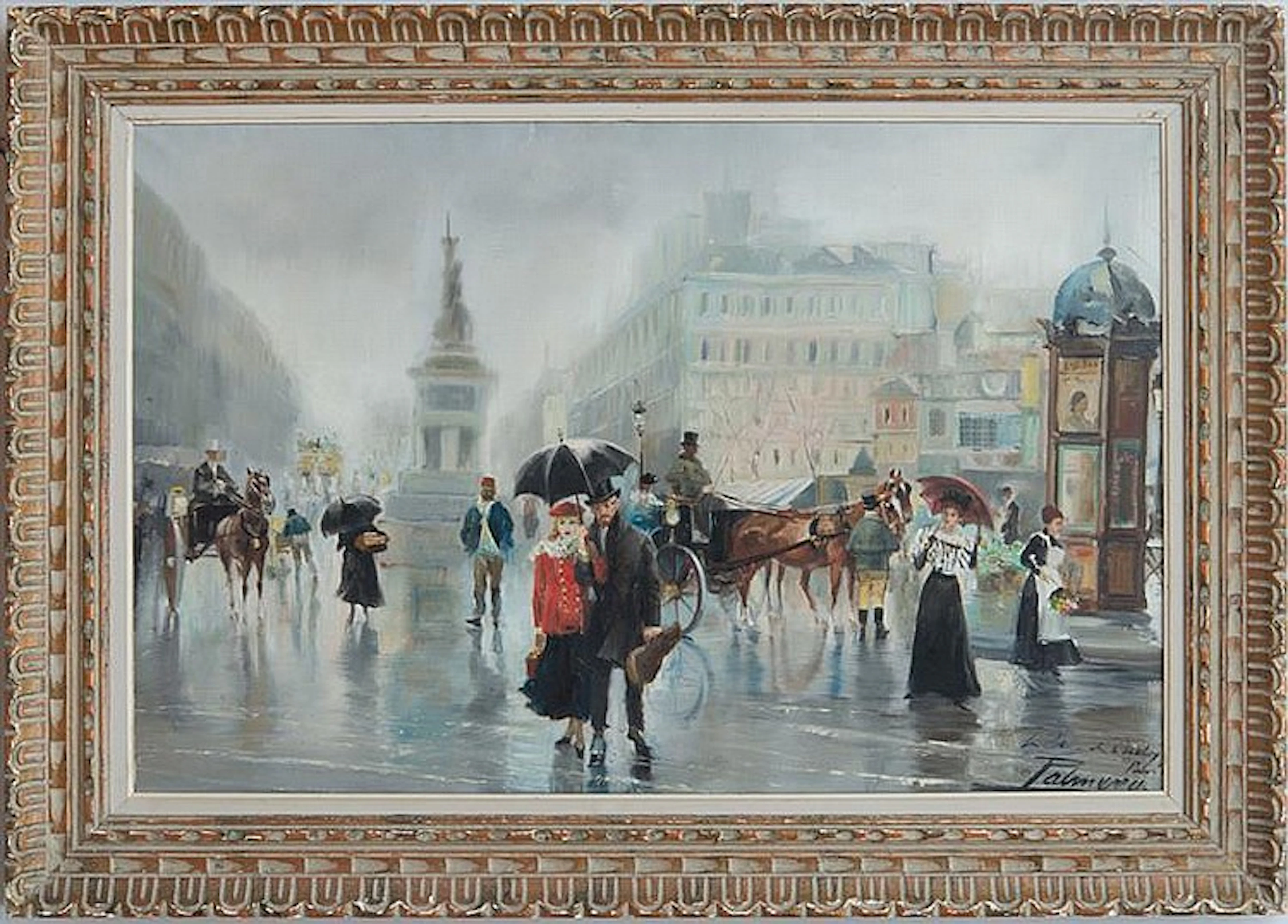 Alfredo Palmero de Gregorio (1901-1991): Paris Street Scene