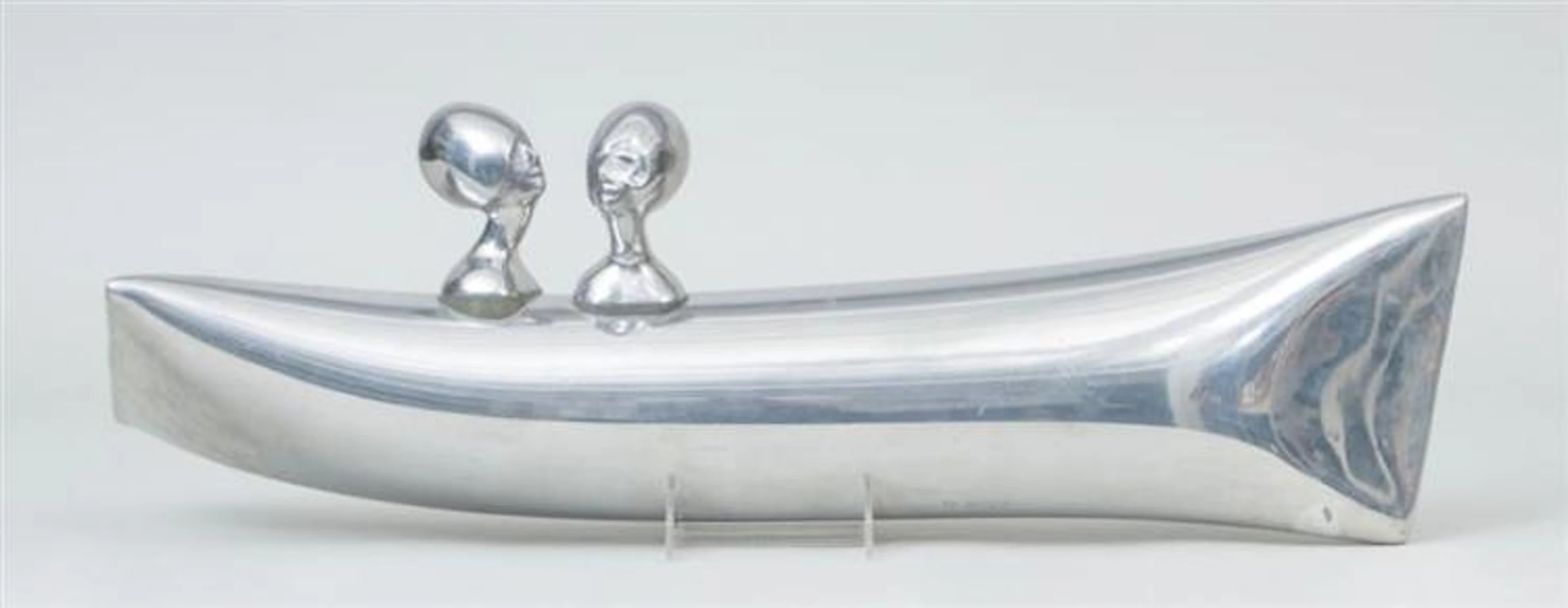 JIM COLLINS (b. 1934): TWO HEADS IN A BOAT