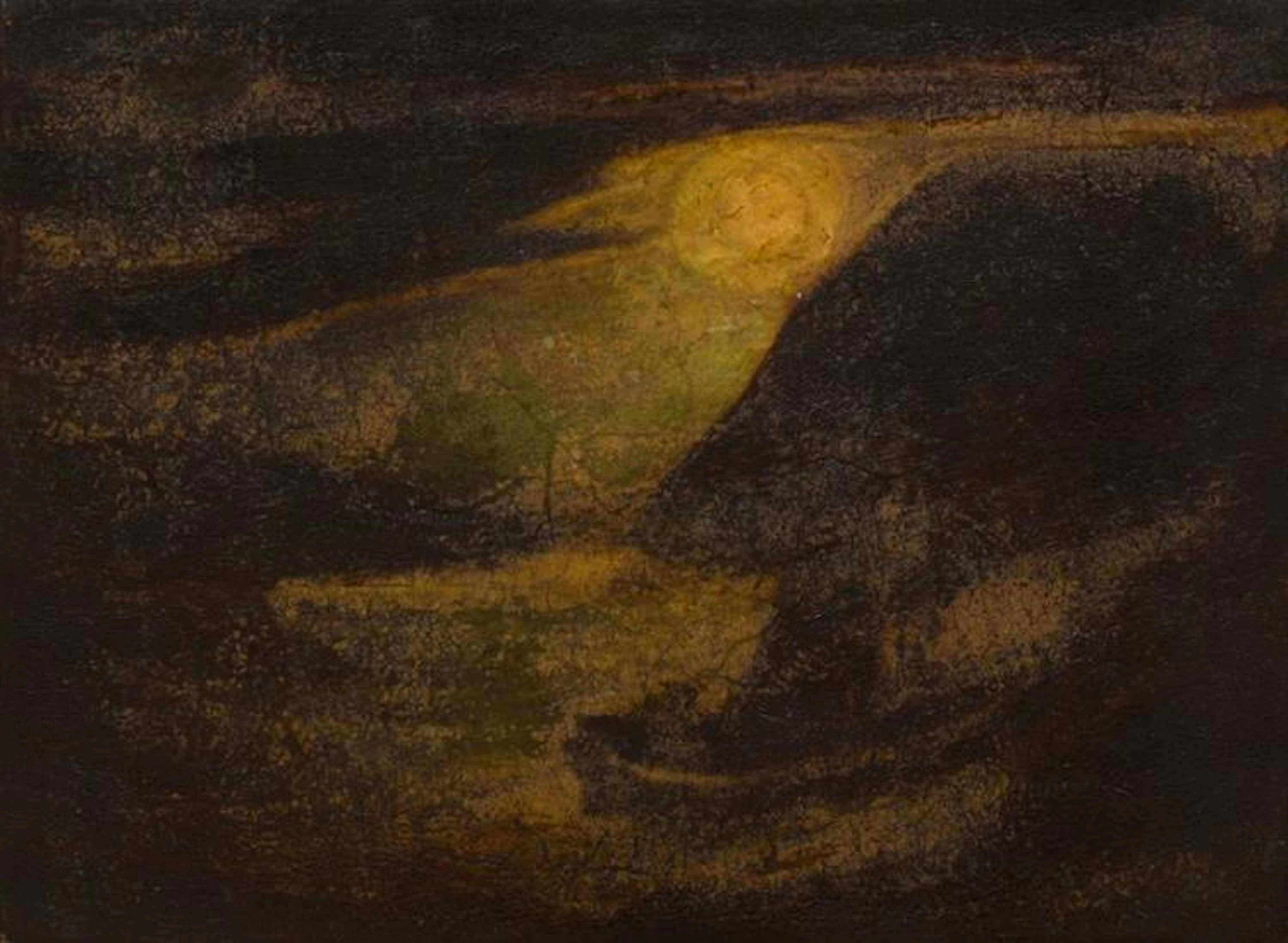 ATTRIBUTED TO ALBERT PINKHAM RYDER (1847-1917): MOONLIT COAST