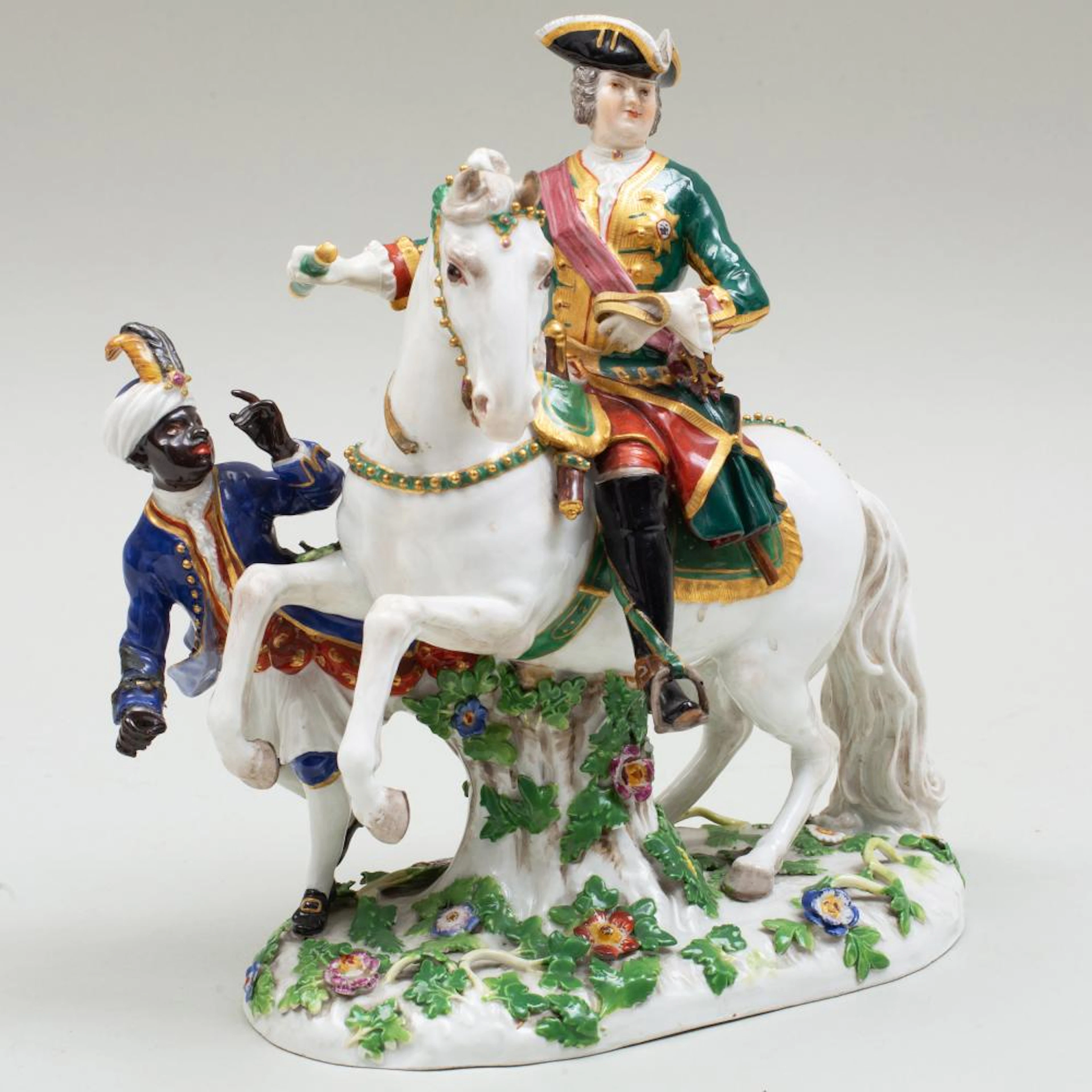 Meissen Porcelain Group of The Russian Empress Elisabeth Petrovna