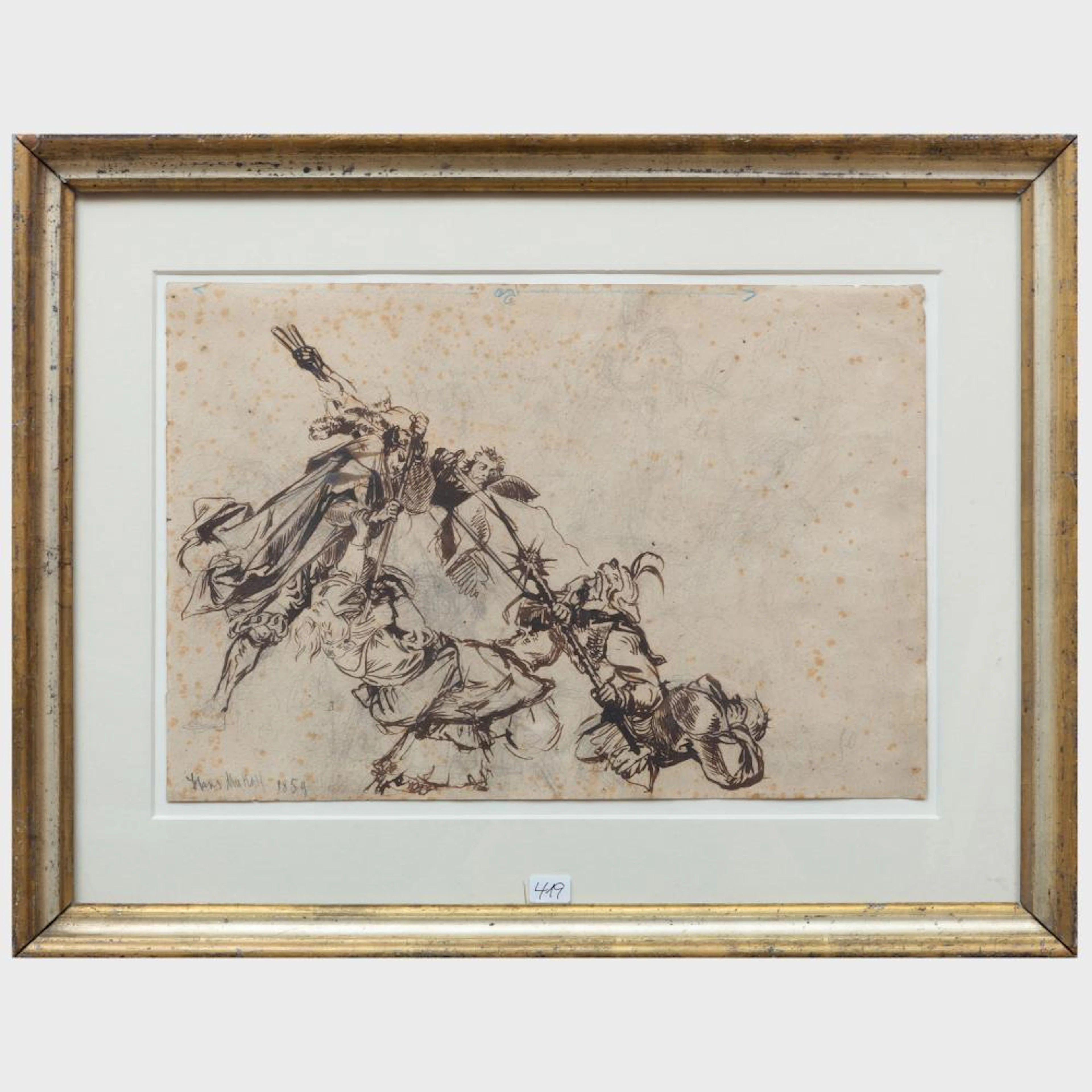 Hans Makart (1840-1884): Battle Scene