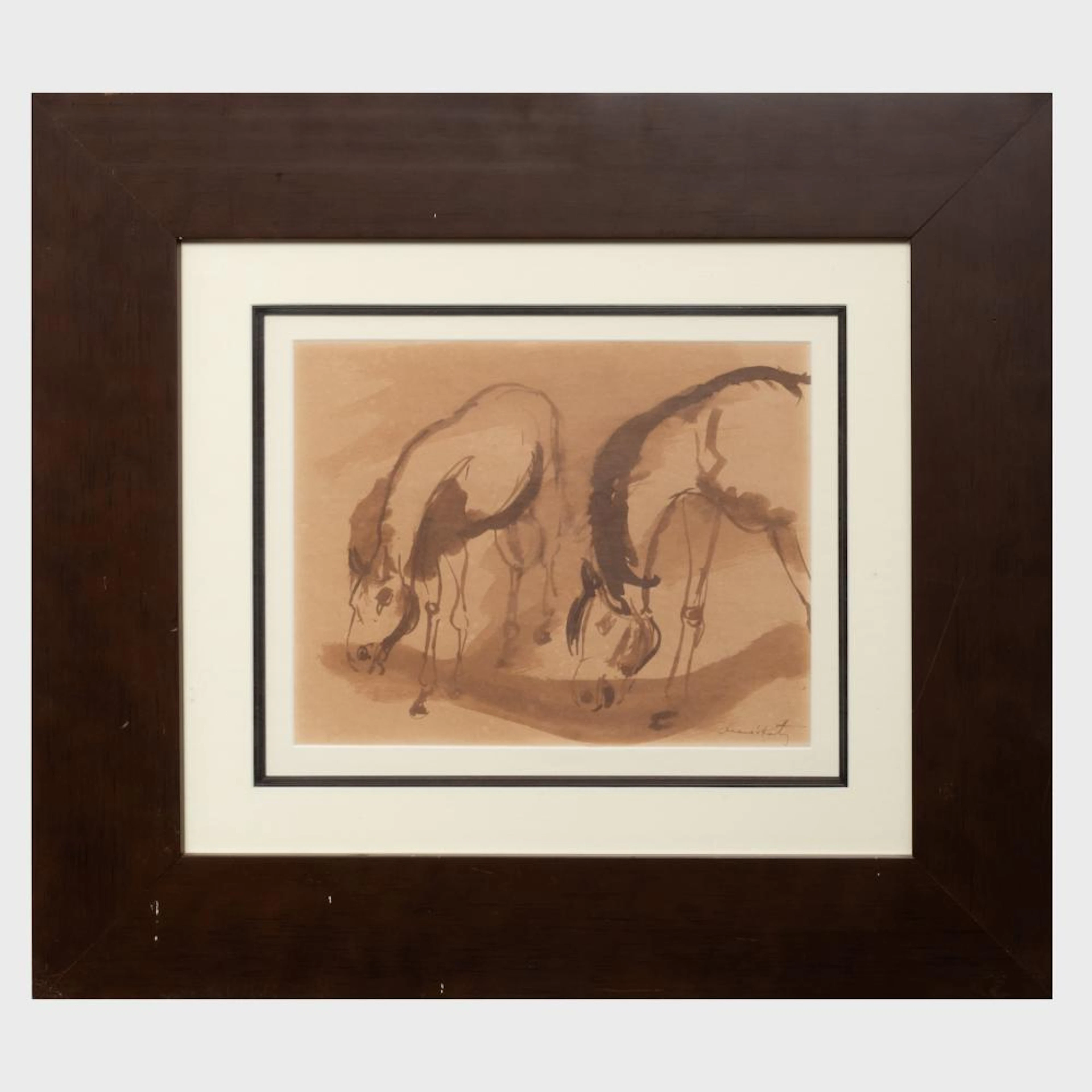 Emmanuel Mané-Katz (1894 - 1962): Two Horses